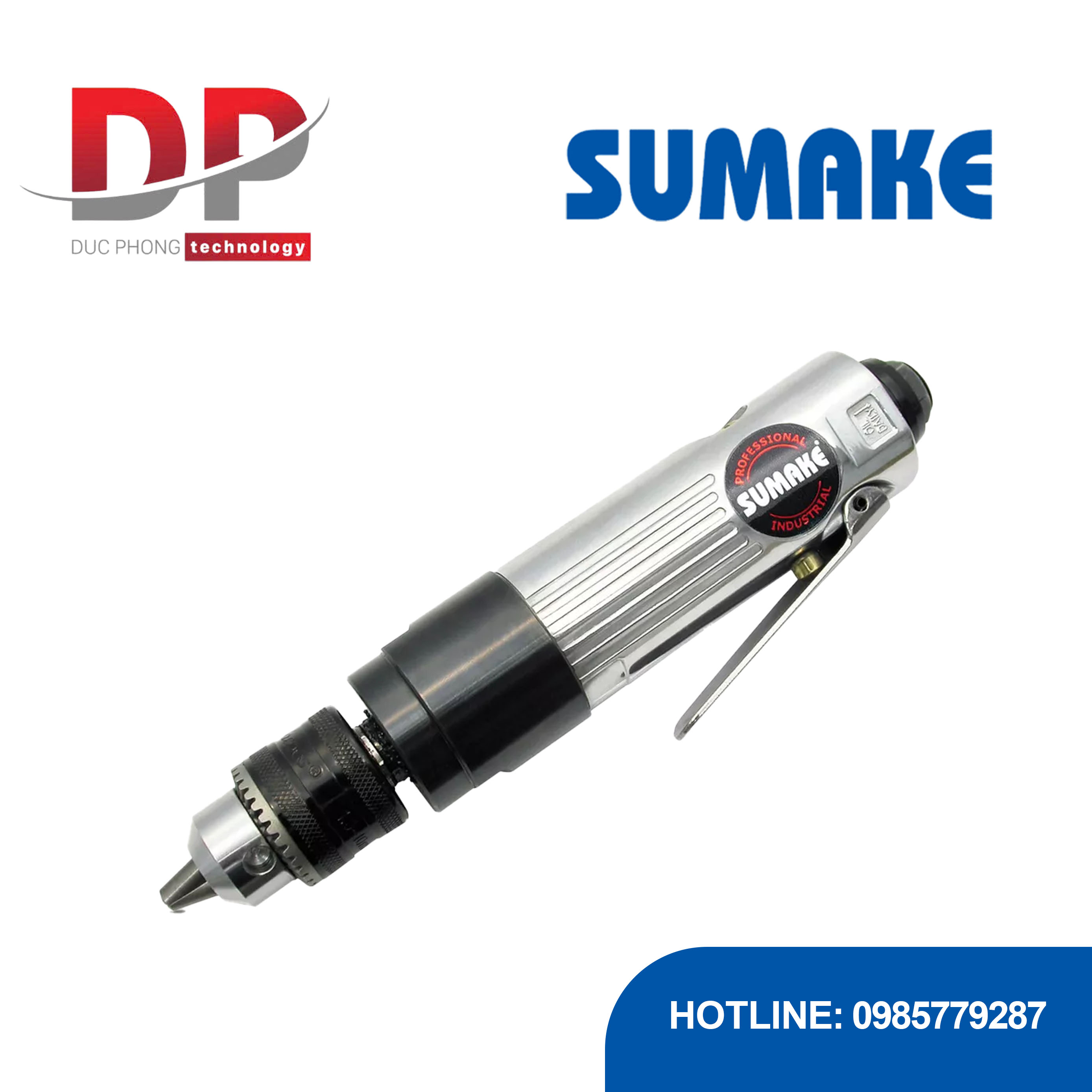 Máy khoan hơi thẳng tốc độ cao 3/8 inch, Sumake, ST-4439