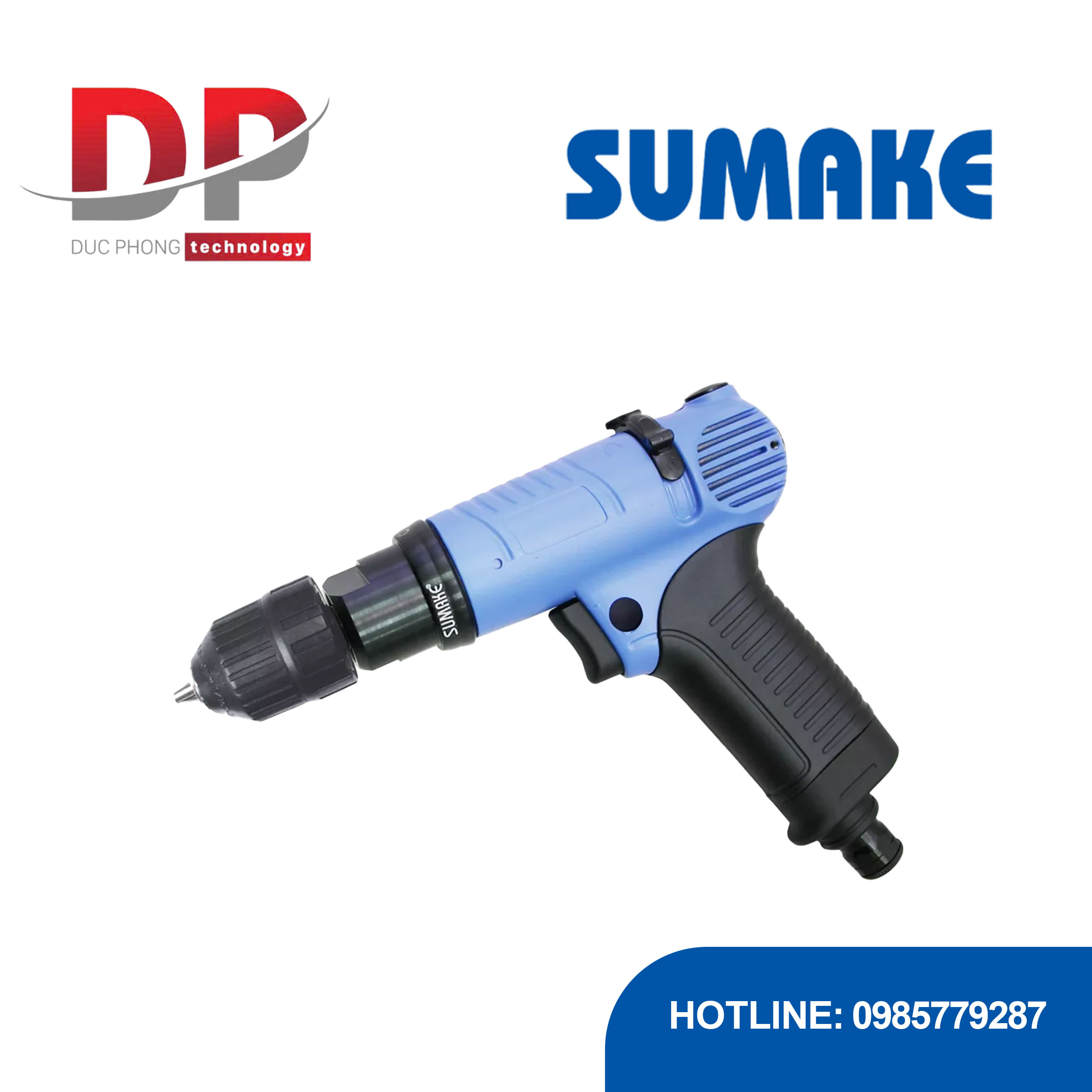 Máy khoan hơi trực tiếp, đầu kẹp nhanh, Sumake, ADDN48 (3/8 inch)