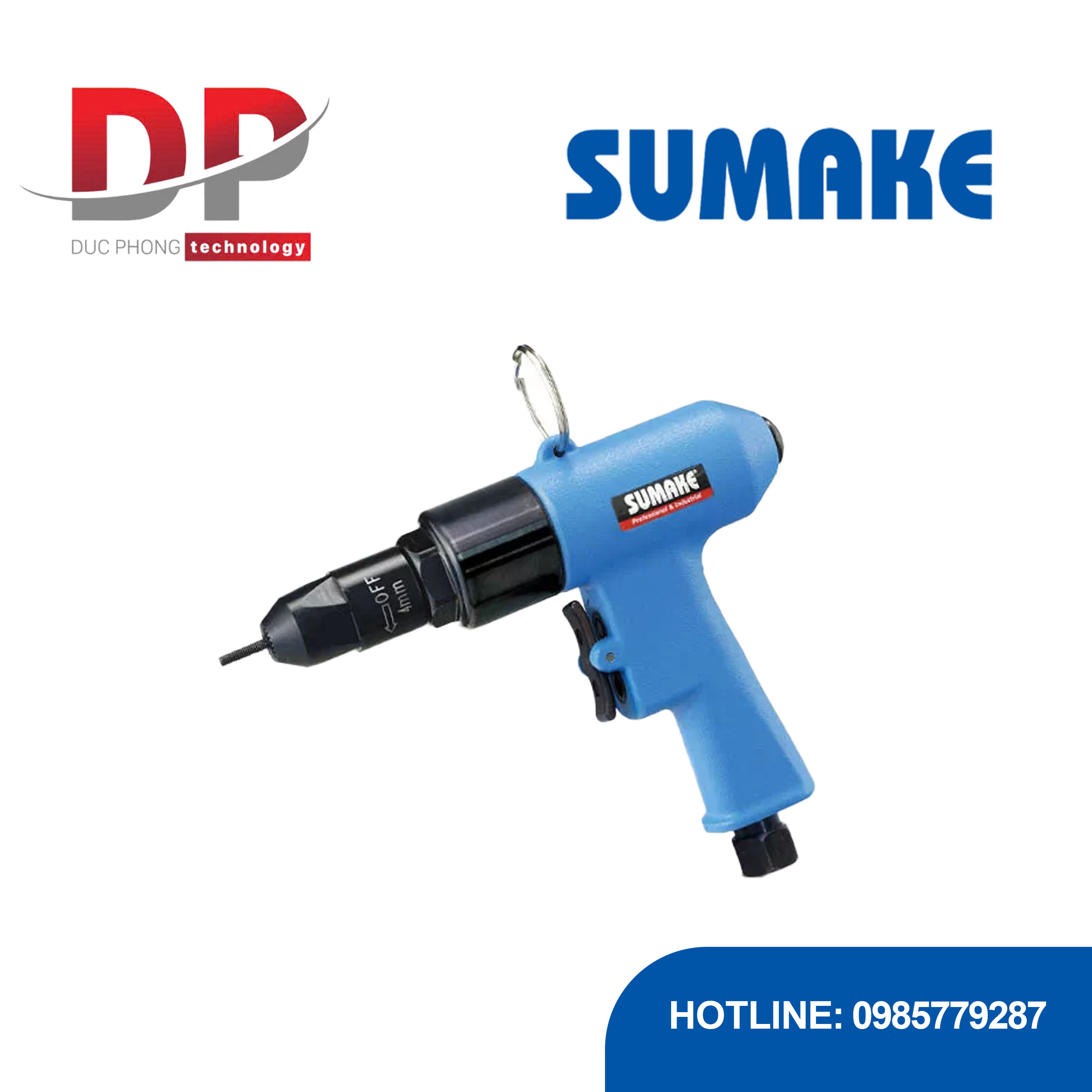 Máy lắp đai ốc cấy hơi Sumake ST-6901 tốc độ 700 vòng/phút