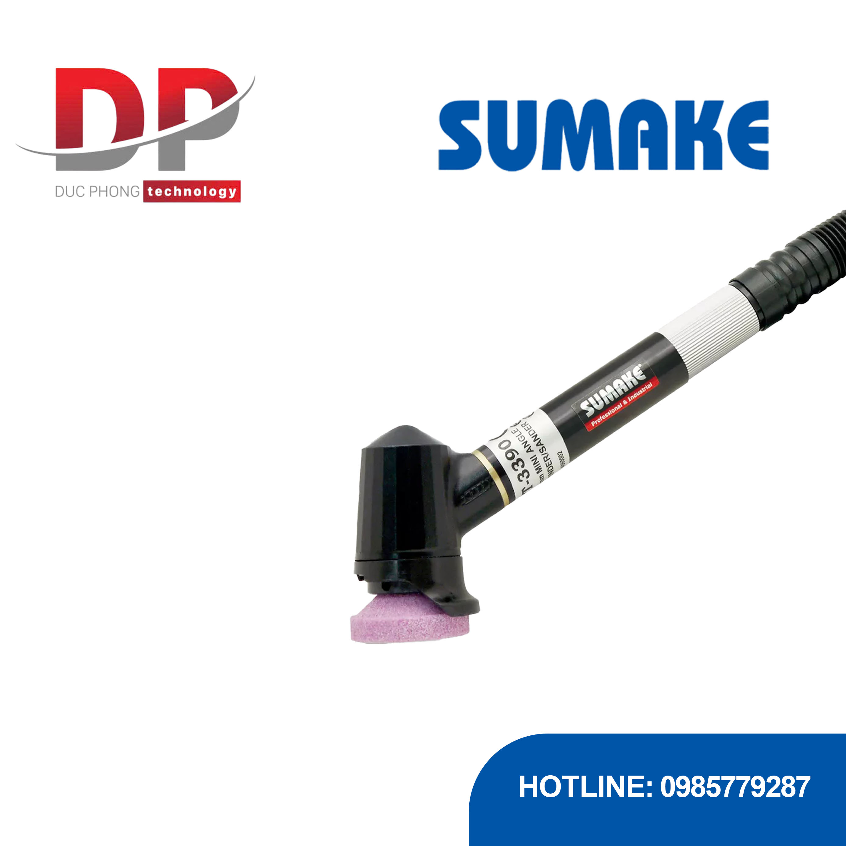 Máy mài/chà nhám hơi góc mini 30 mm, Sumake, ST-3390