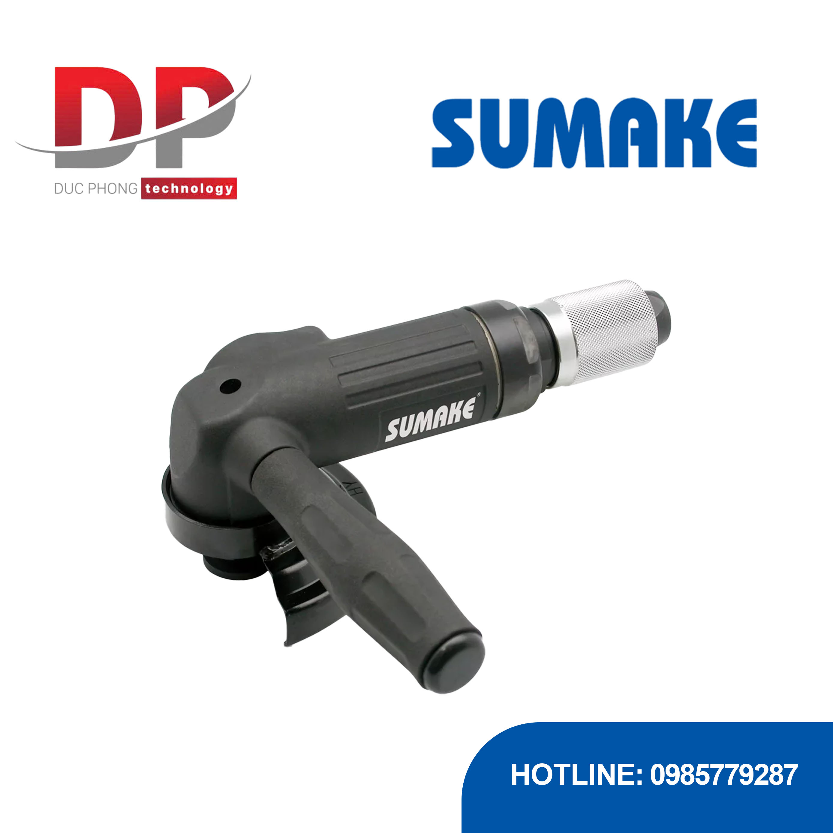 Máy mài góc hơi 5 inch, kiểu lăn, Sumake, ST-7845G