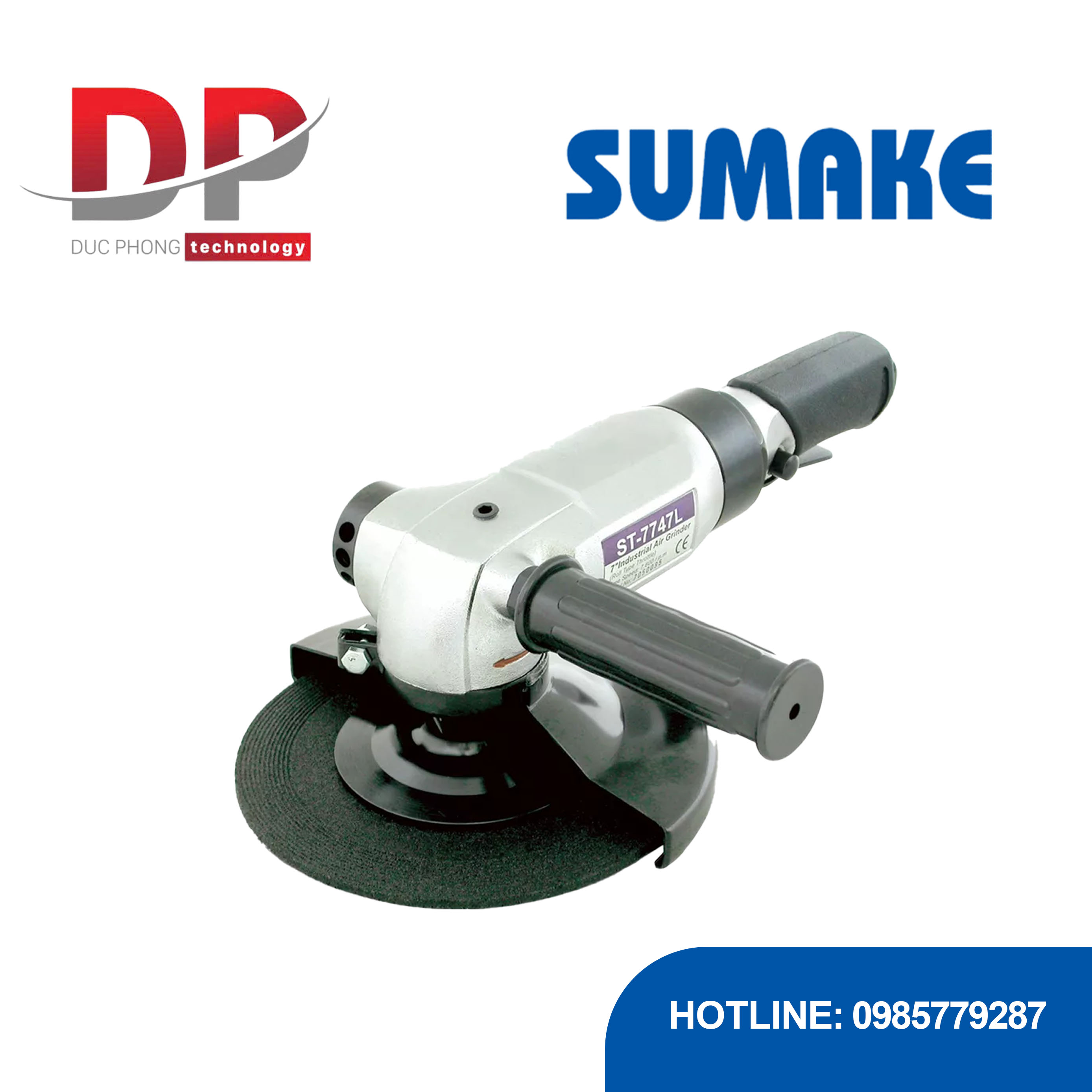 Máy mài hơi 5 inch, cần gạt, Sumake, ST-7745L