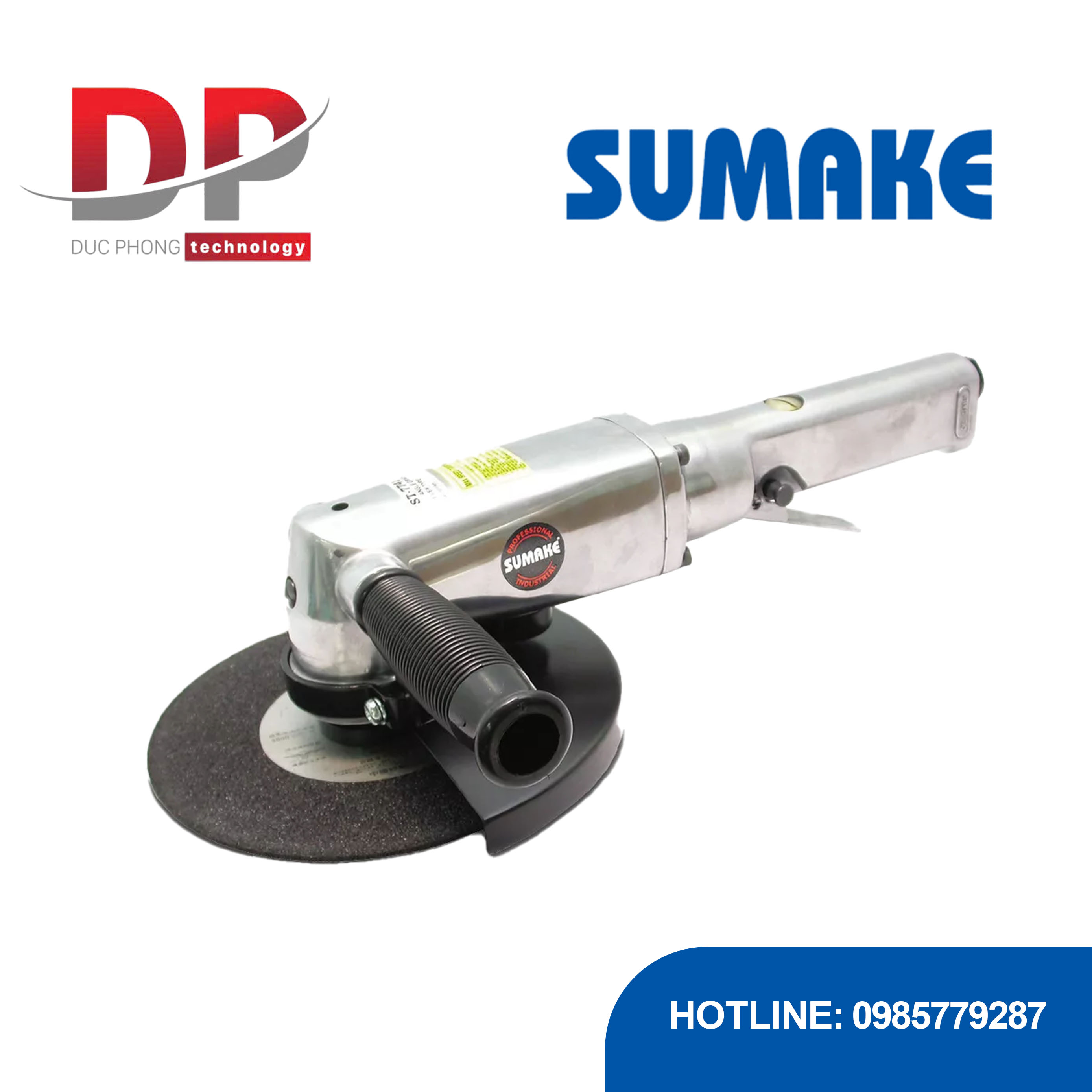 Máy mài hơi góc, Sumake ST-7741, loại cần gạt, 7 inch