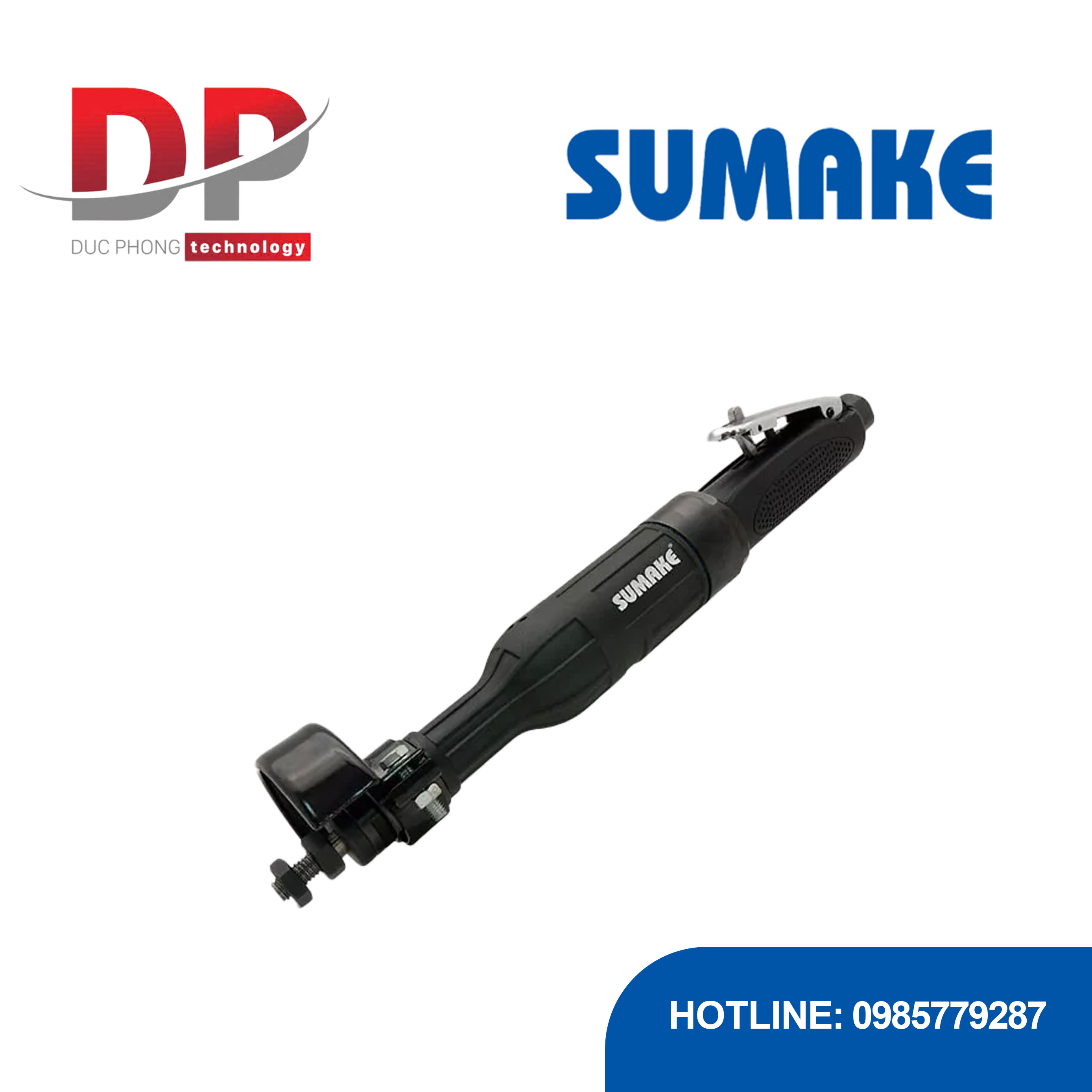 Máy mài hơi thẳng 3 inch, cần bóp, Sumake, ST-7436