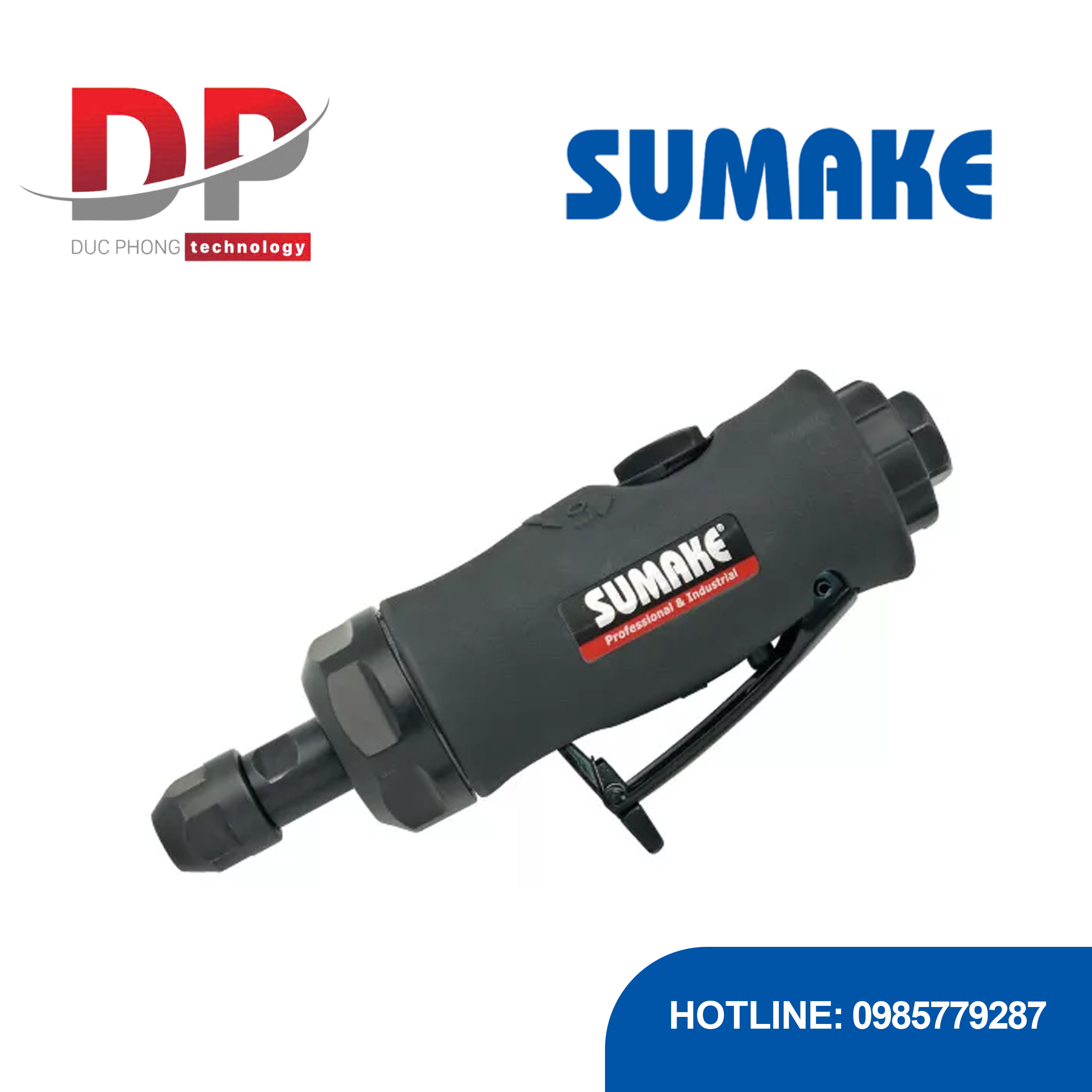 Máy mài hơi thẳng Sumake ST-7495, 0.9 mã lực, đầu kẹp 1/4 inch