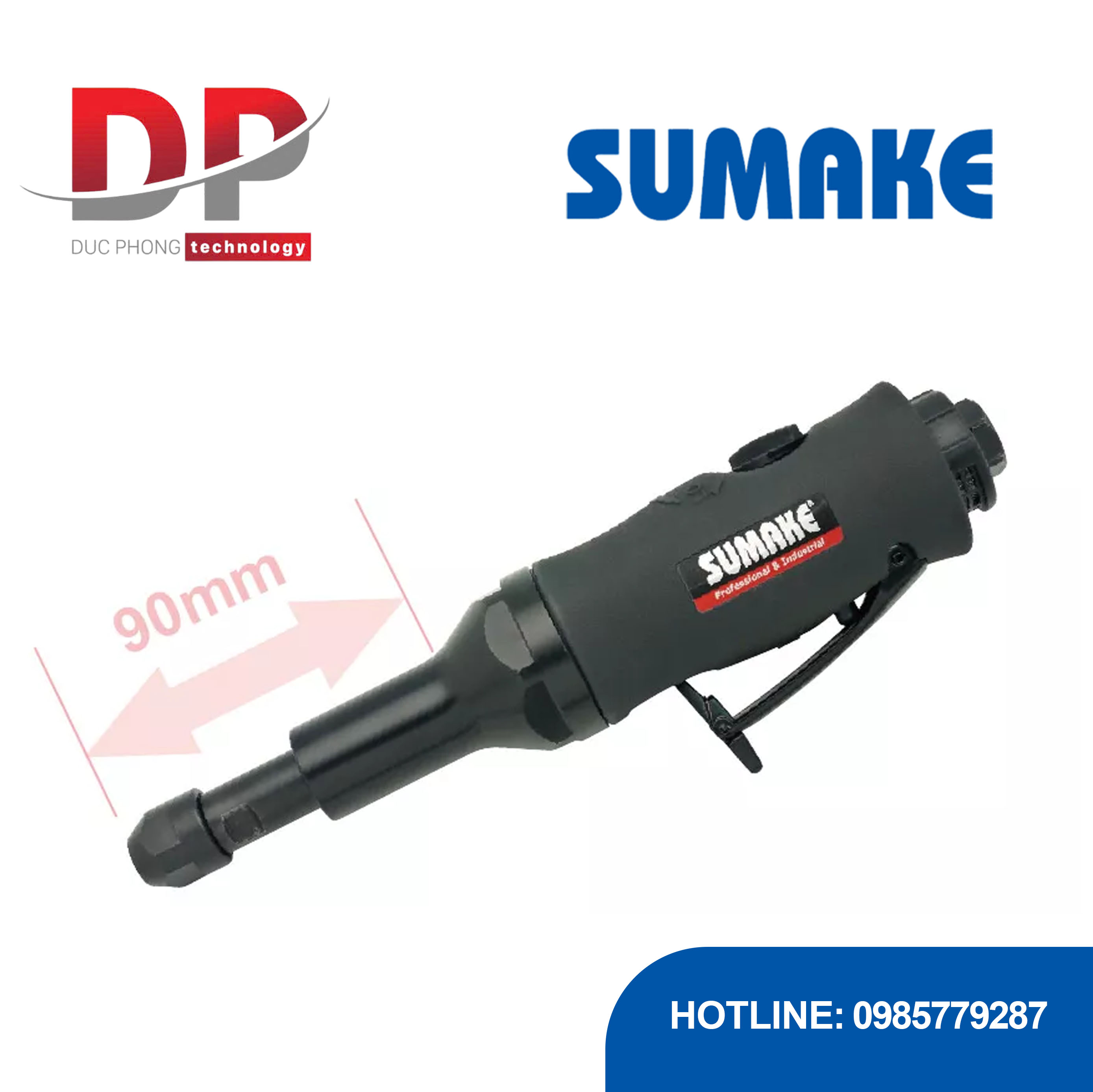 Máy mài hơi trục dài Sumake ST-7495L, 1.0 mã lực, đầu kẹp 1/4 inch