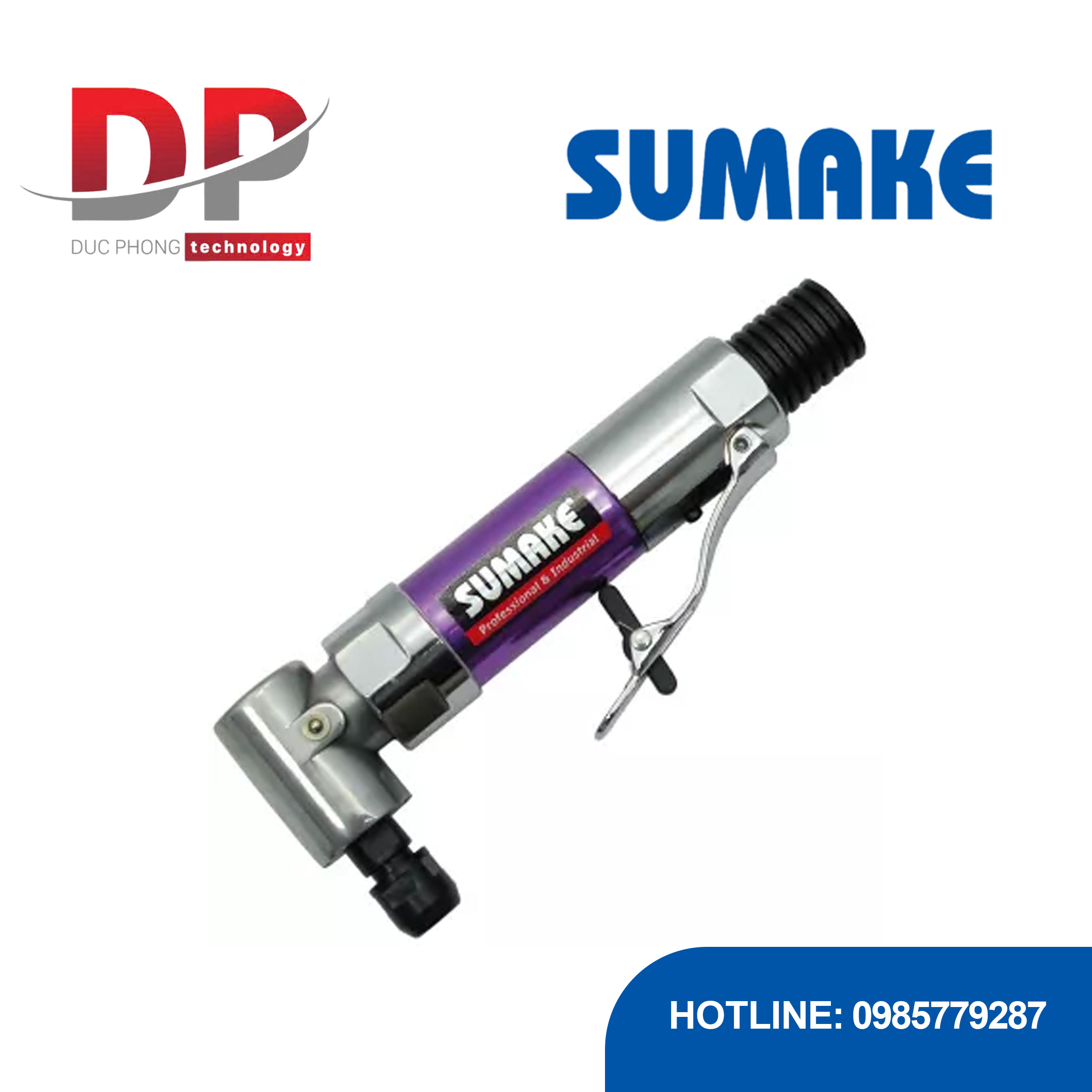 Máy mài khuôn hơi góc công nghiệp Pro, Sumake ST-7764HRE, đầu kẹp 6mm