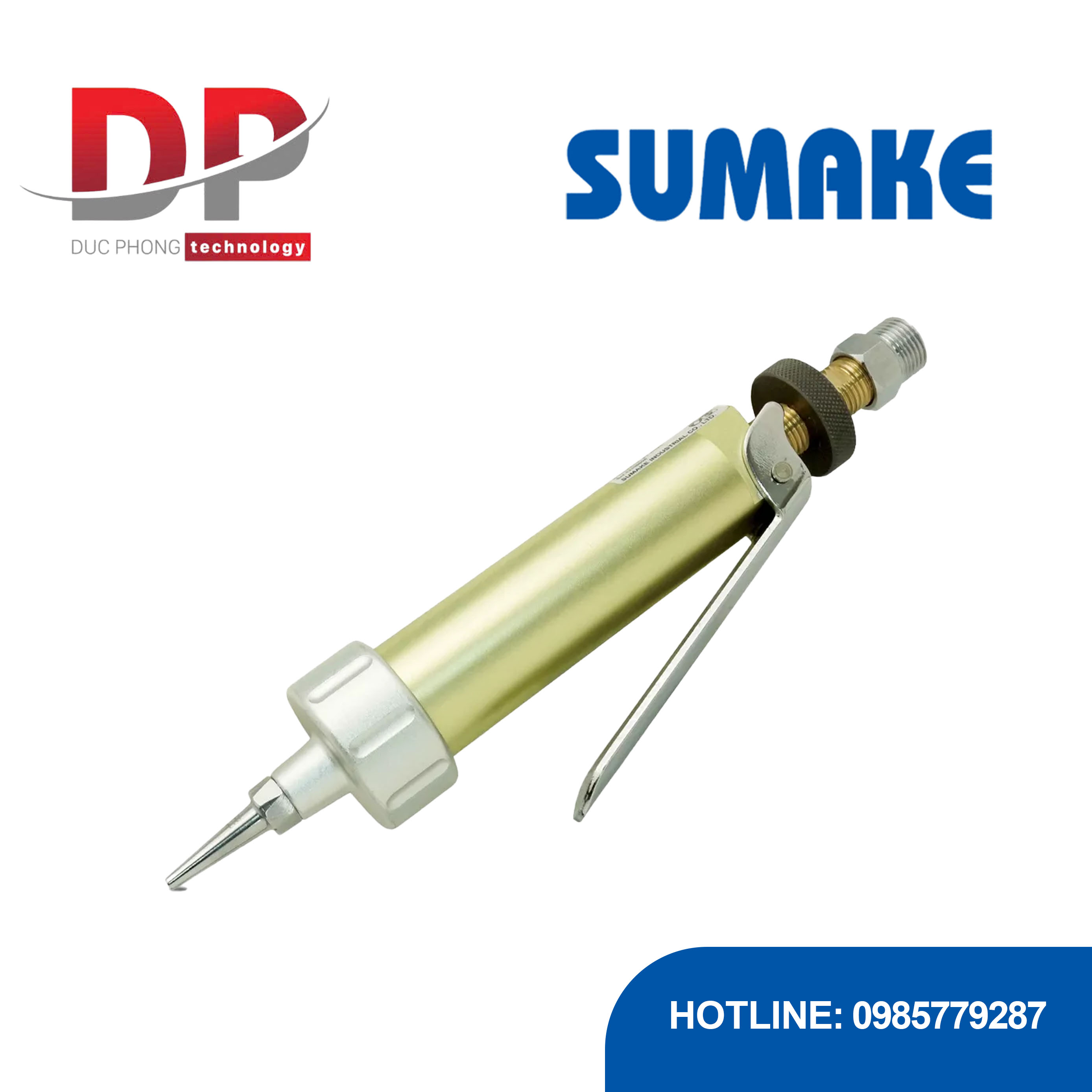 Súng bơm keo hơi Sumake SG-1001, vòi phun 8 mm