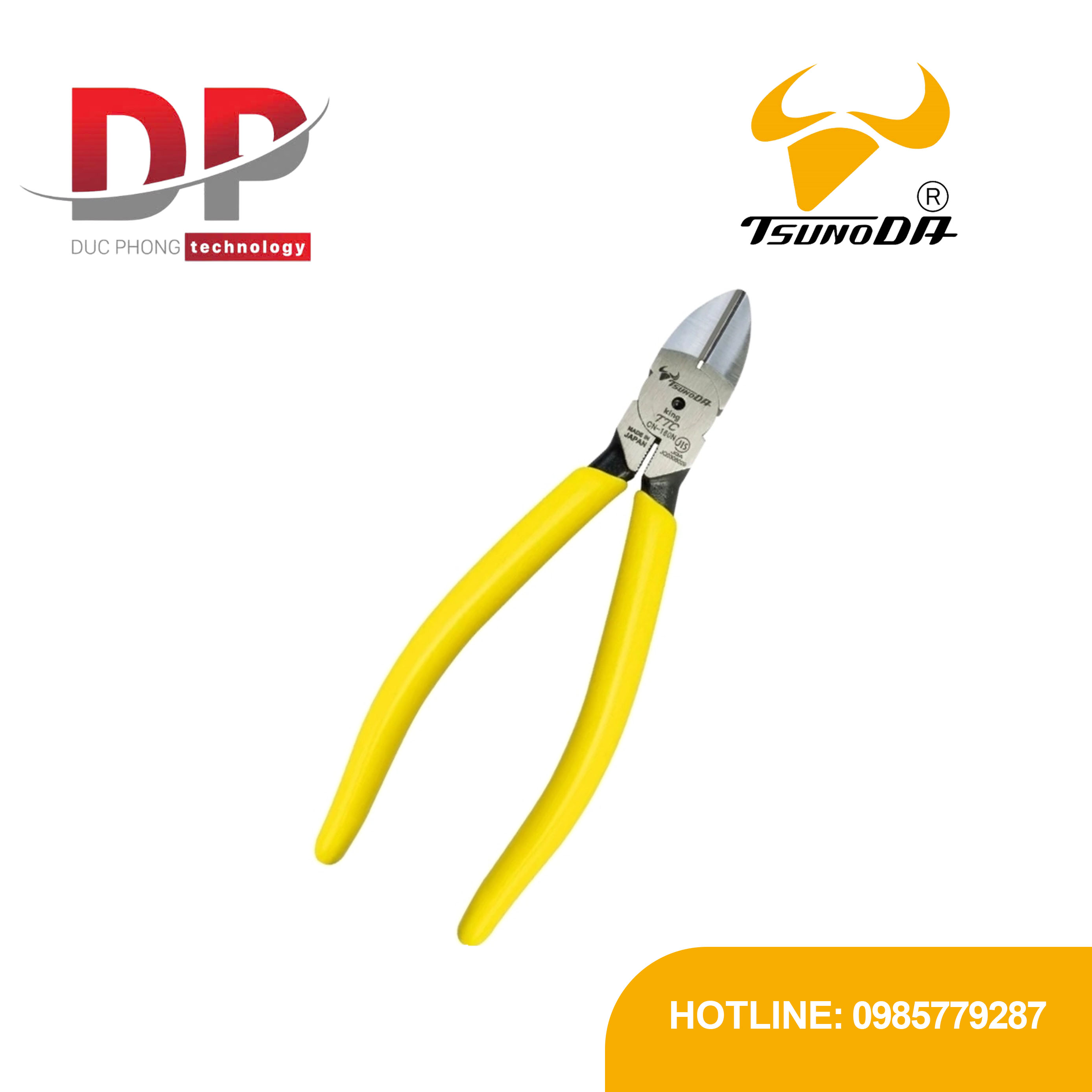 Kìm cắt cạnh 6 inch Tsunoda CN-160N | Cắt thép 1.6mm