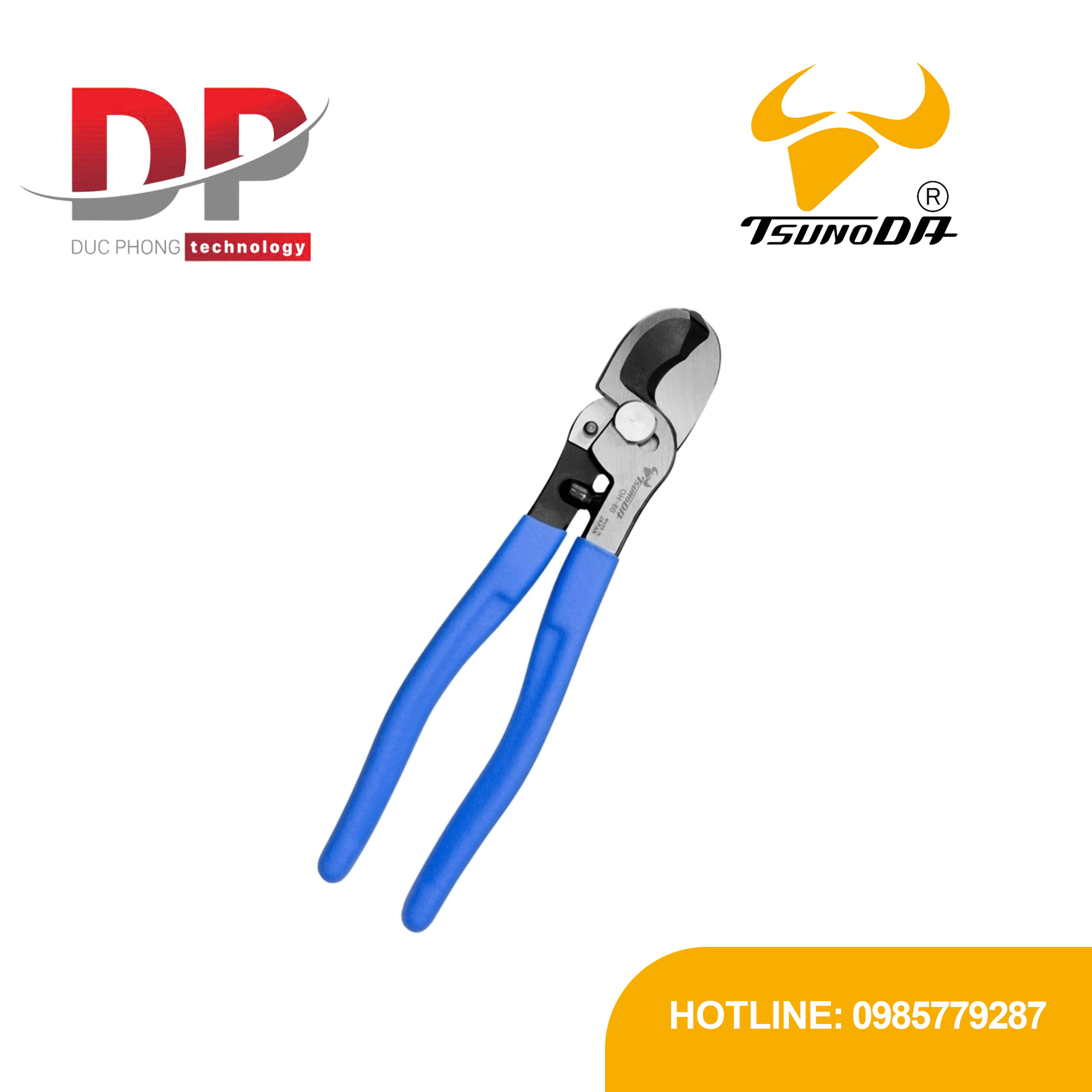 Kìm cắt cáp điện Tsunoda OH-60 250mm Nhật Bản, cắt cáp phi 26 mm