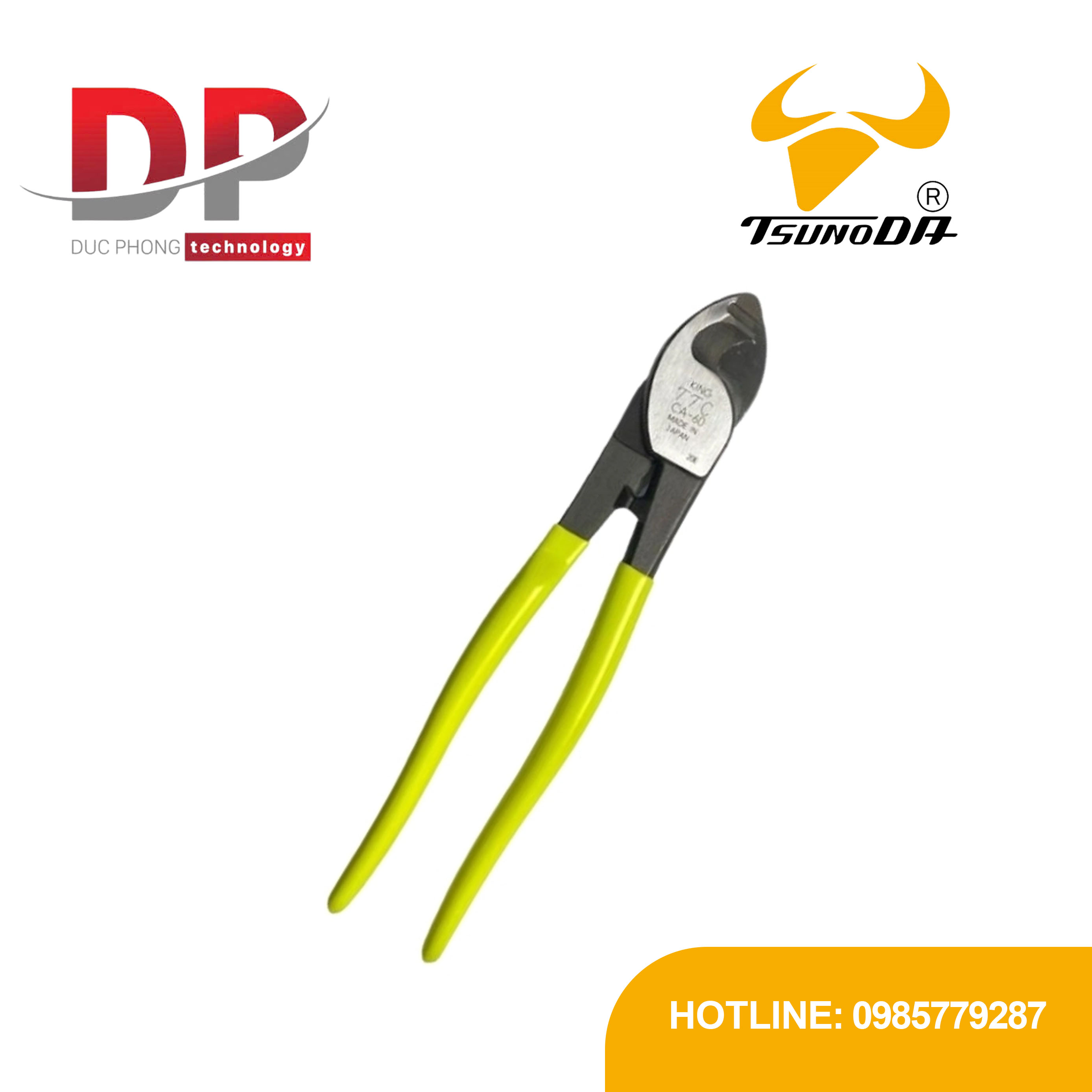 Kìm cắt cáp Tsunoda CA-60 237mm | Cắt cáp IV 60mm²