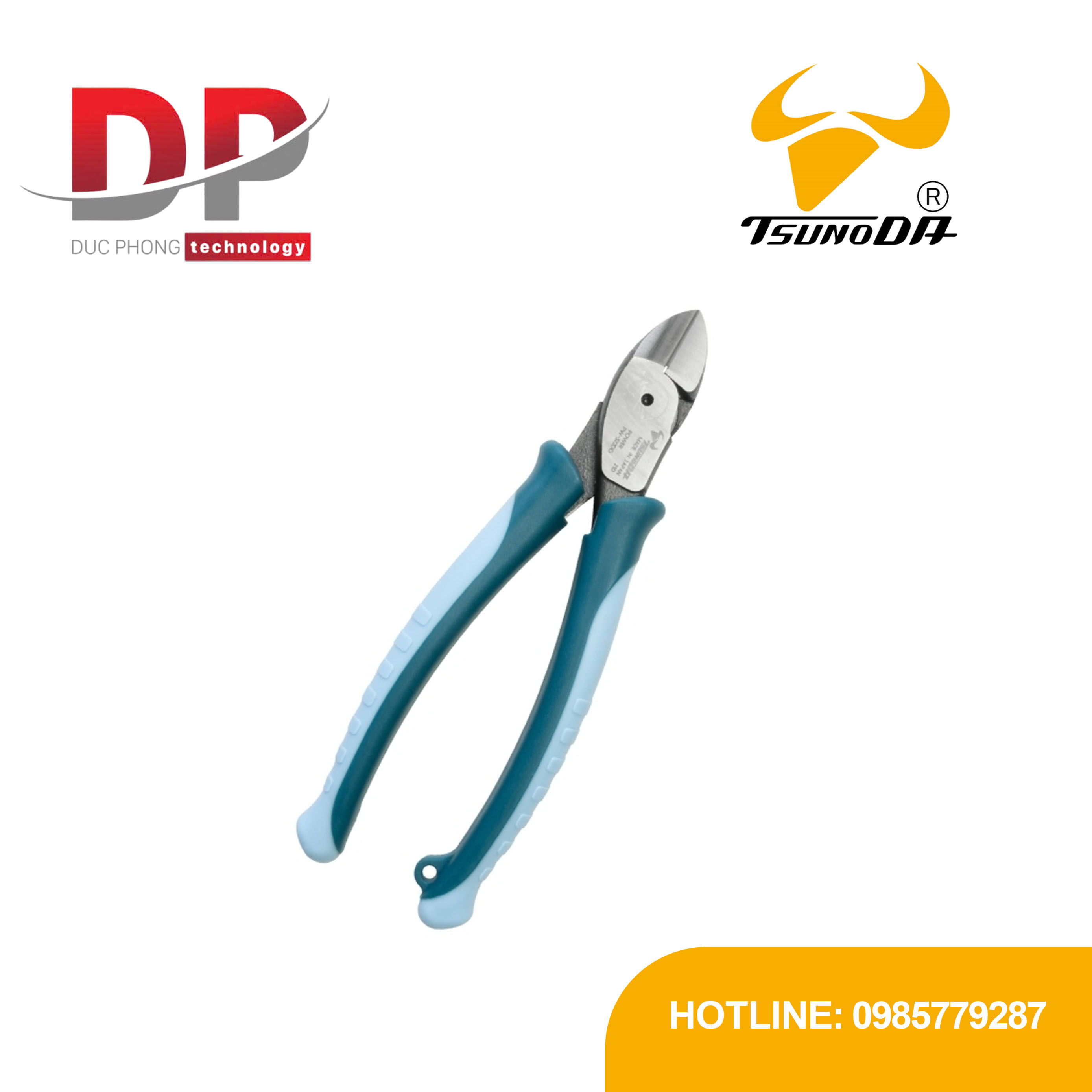 Kìm cắt dây cứng tác động mạnh Tsunoda PW-322DG