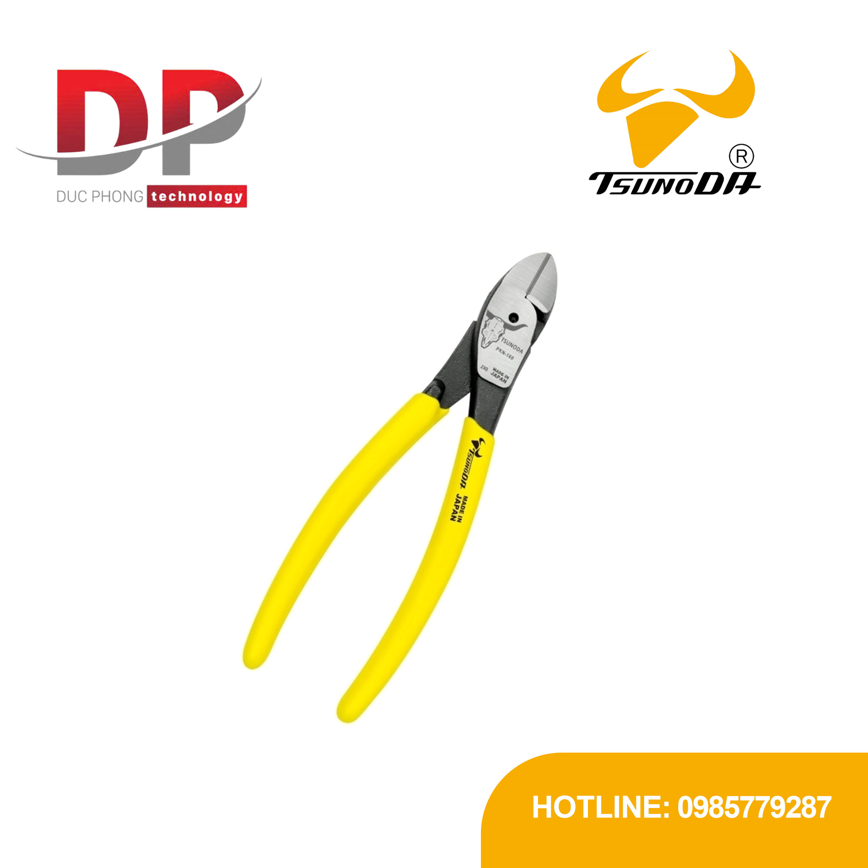 Kìm cắt dây cứng Tsunoda PKN-160 165mm Nhật Bản