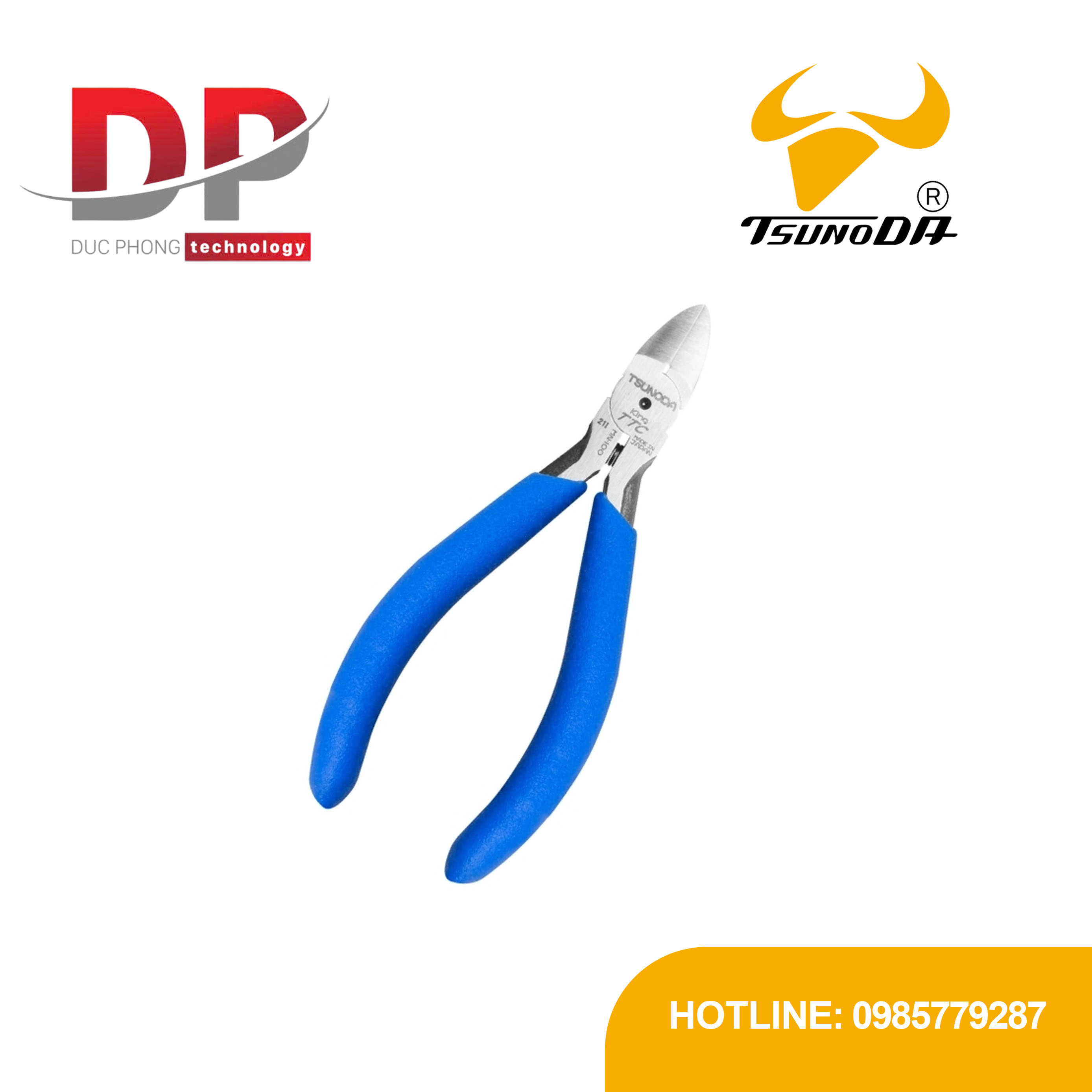 Kìm cắt điện tử 100mm Tsunoda MN-100 | Dụng cụ Nhật Bản