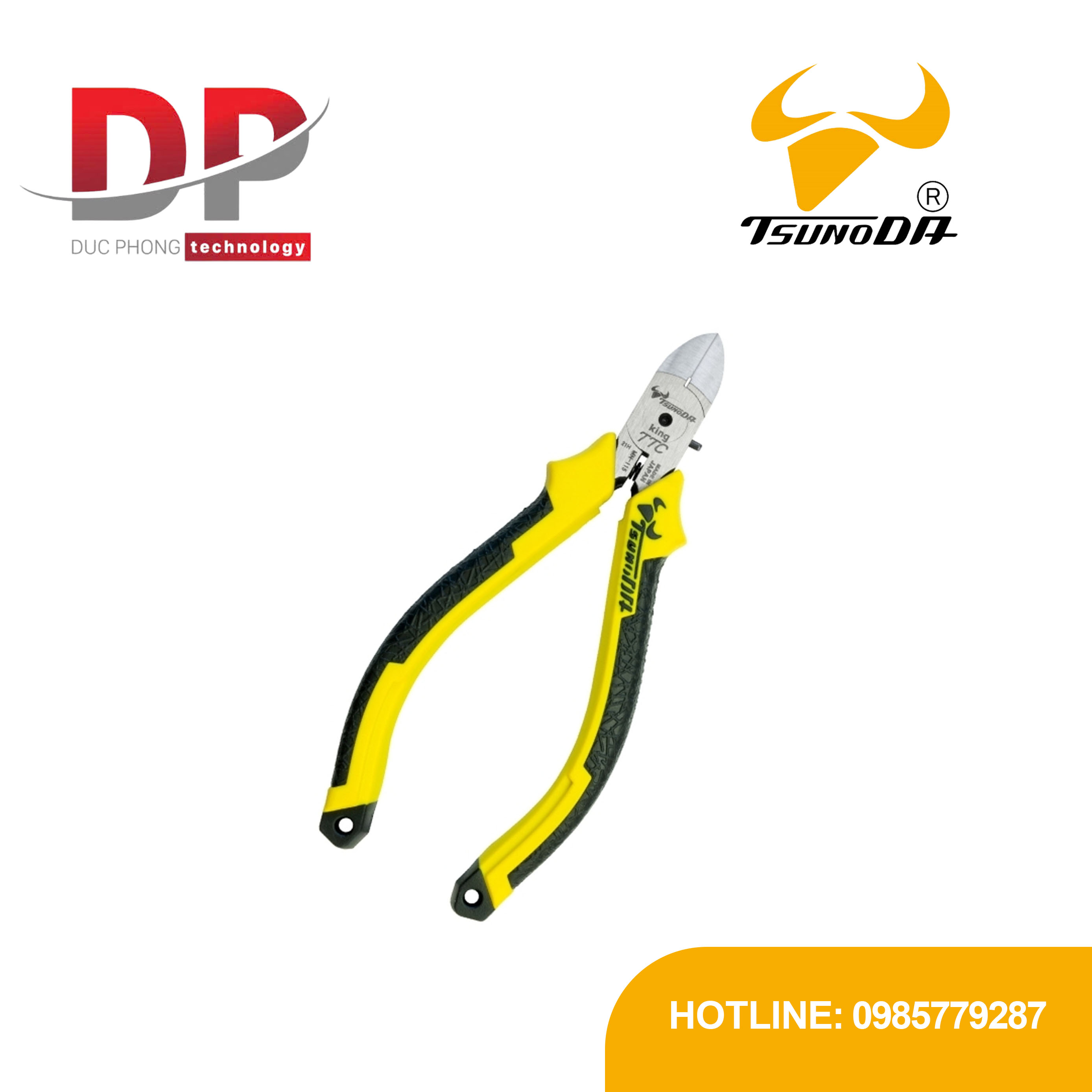 Kìm cắt điện tử 115mm Tsunoda MN-115DG | Nhật Bản chính hãng