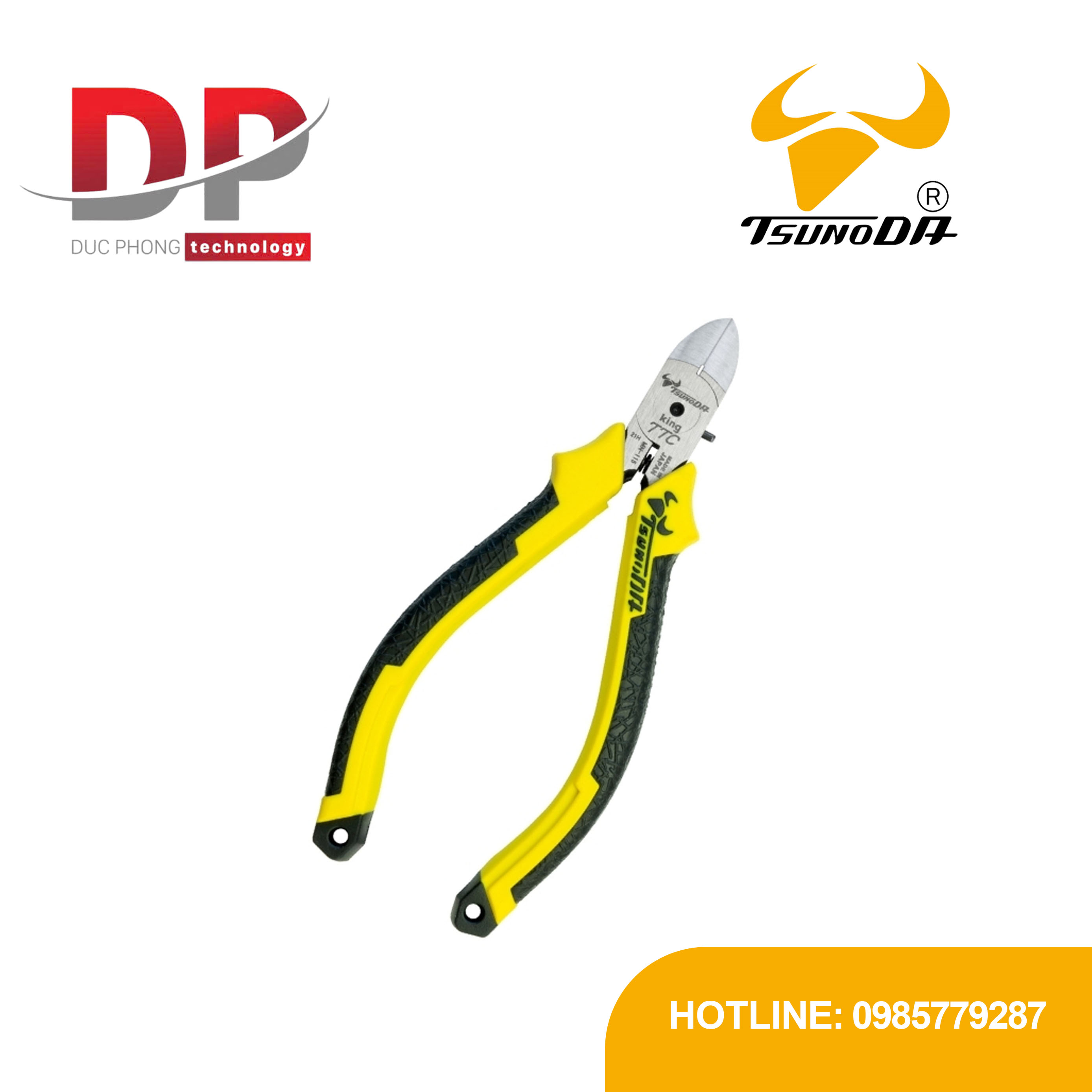 Kìm cắt điện tử Tsunoda MN-115DG 125mm (có lò xo)