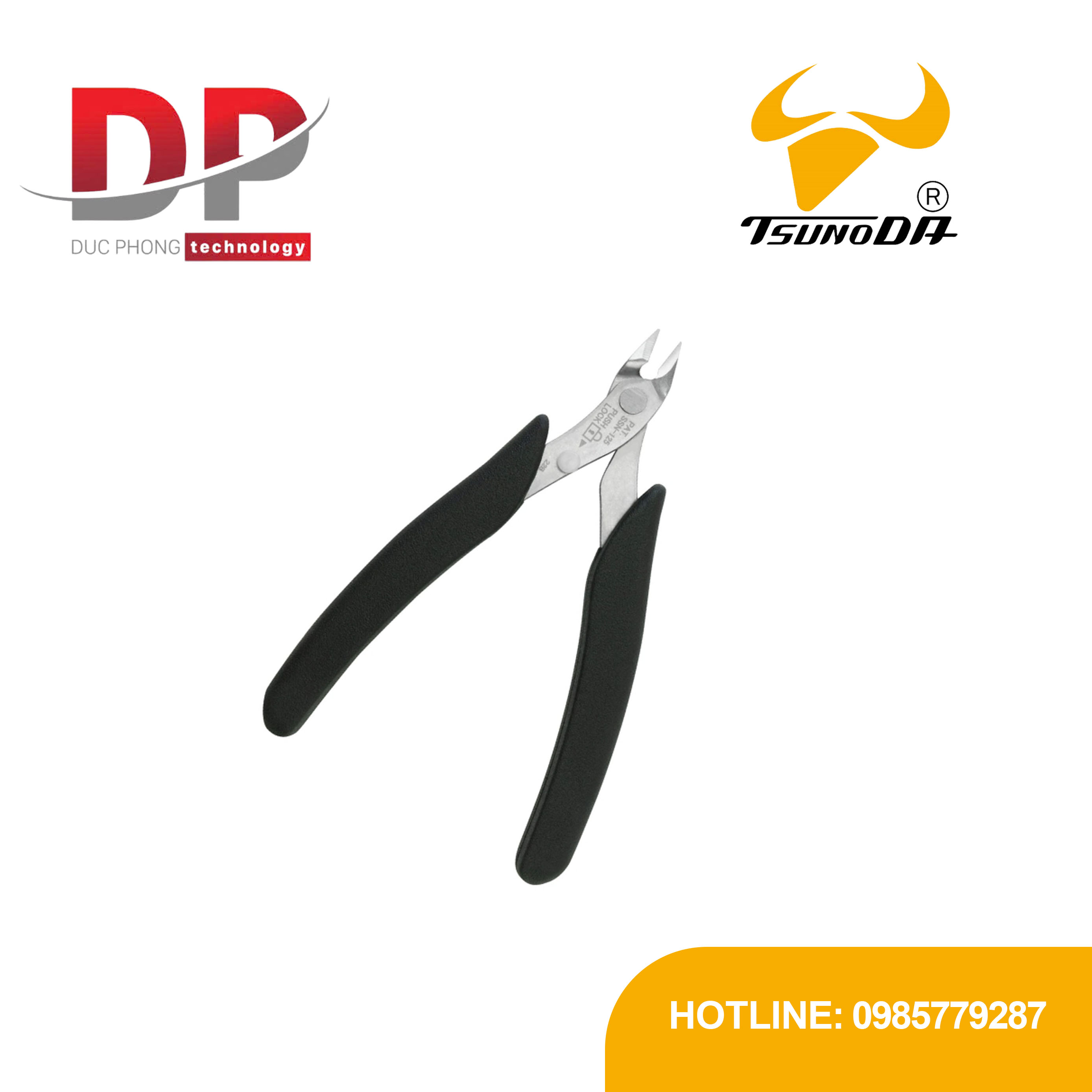 Kìm cắt lưỡi mỏng thép không gỉ Tsunoda SSN-125