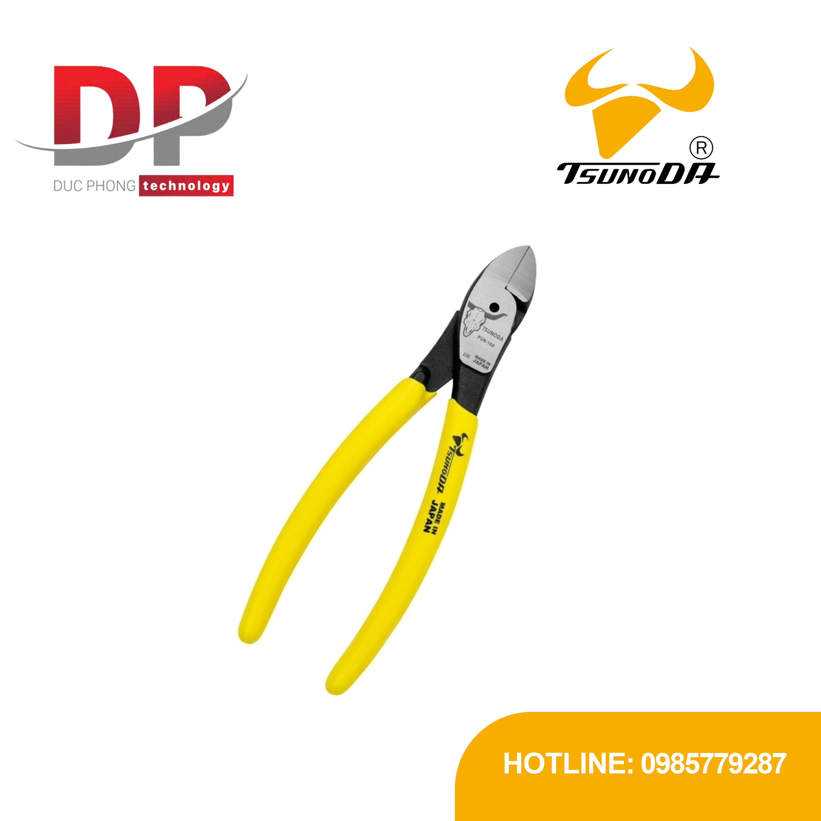 Kìm cắt lưỡi mỏng Tsunoda PUN-160 167mm