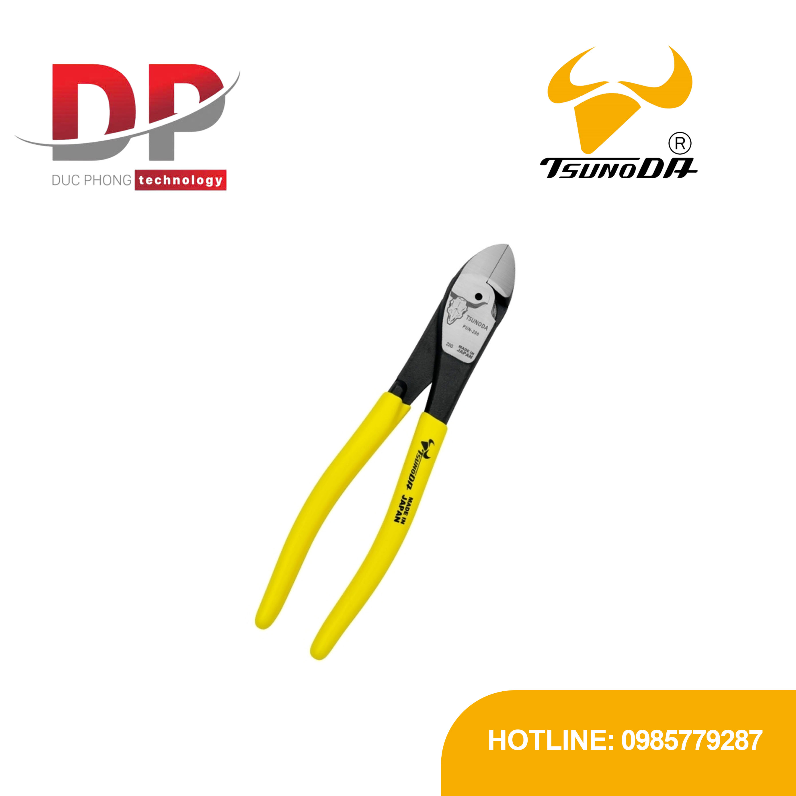 Kìm cắt lưỡi mỏng Tsunoda PUN-200 207mm