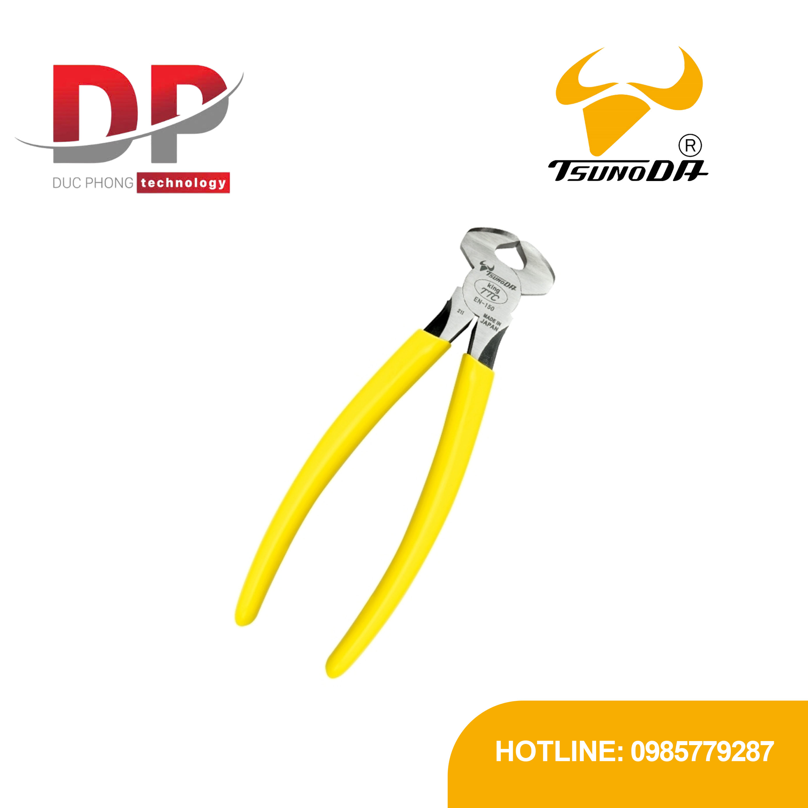 Kìm cắt mép 6 inch Tsunoda EN-150 | Kìm tổng hợp Nhật Bản chính hãng