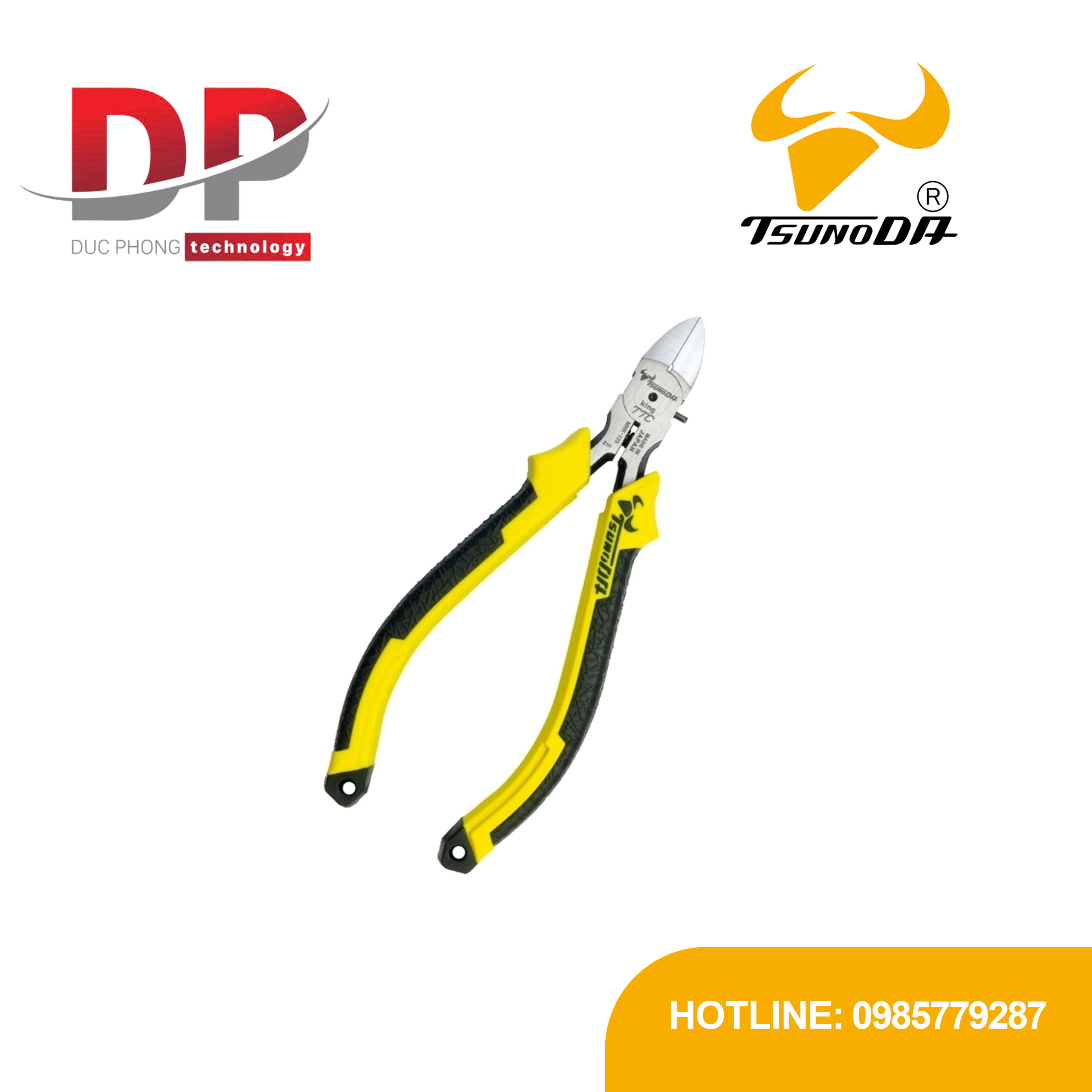 Kìm cắt mini Tsunoda MNK-125DG 136mm (có lò xo), cắt Thép không gỉ.