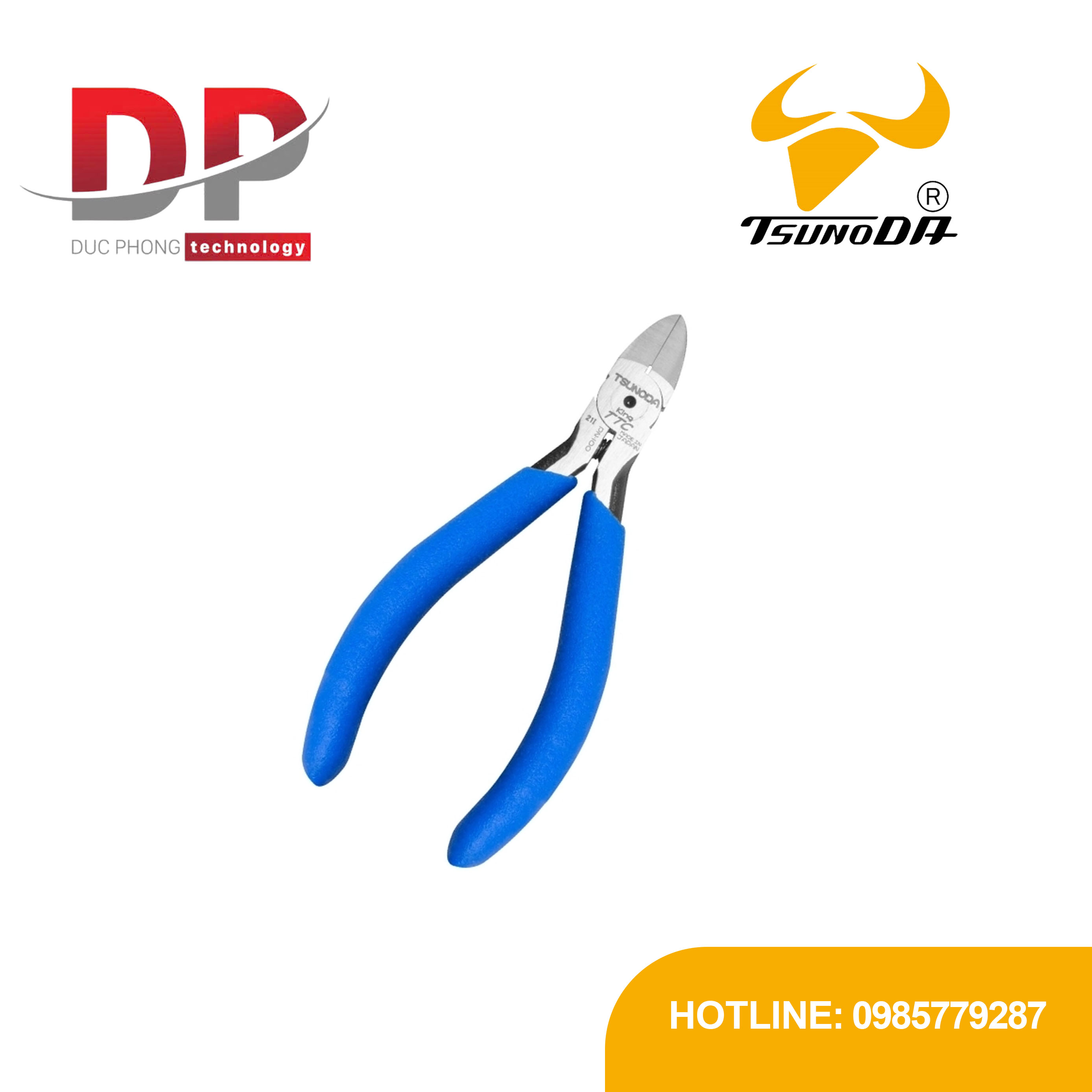 Kìm cắt nhựa Tsunoda PN-100 102mm Nhật Bản, siêu nhỏ gọn