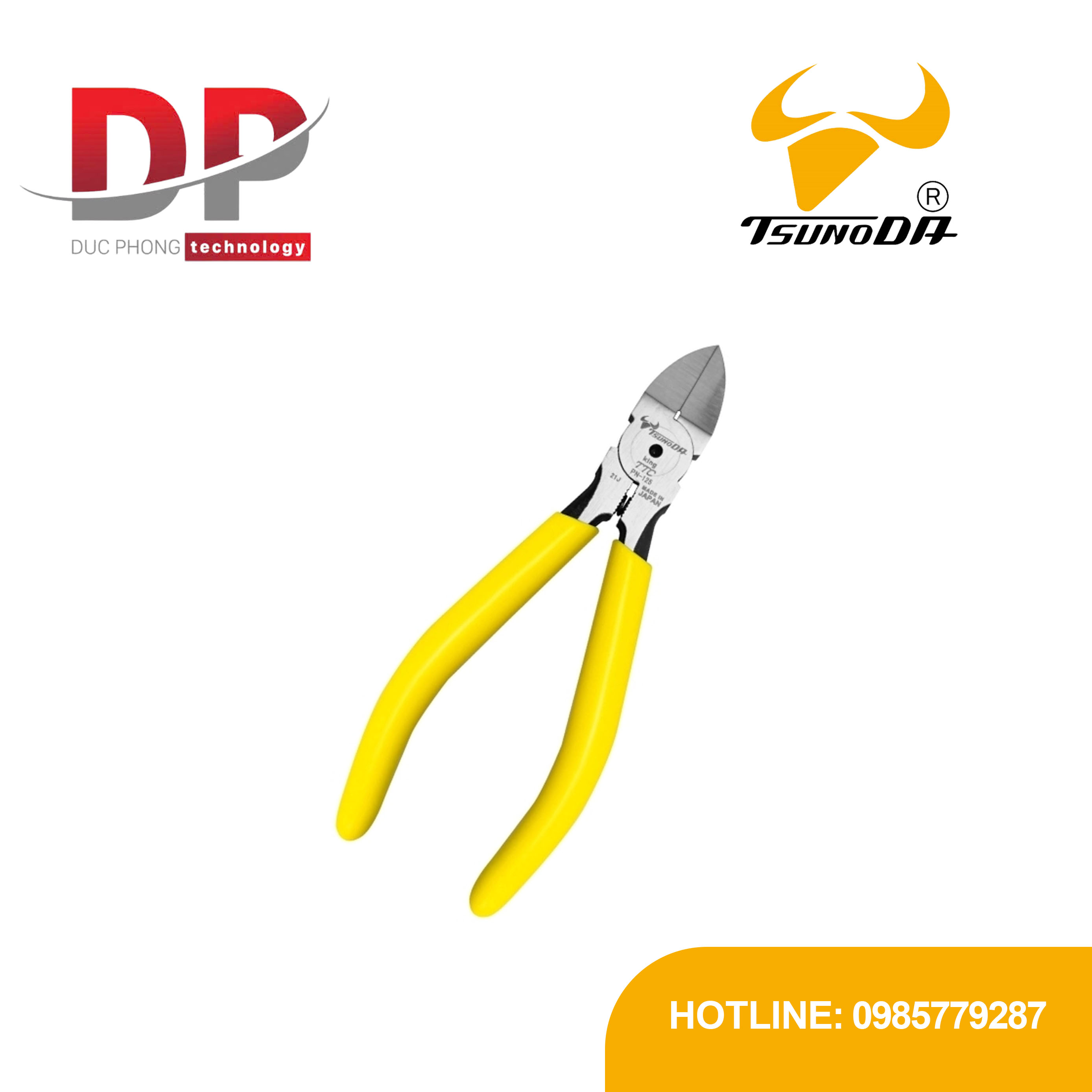 Kìm cắt nhựa Tsunoda PN-125 128mm Nhật Bản, nhỏ gọn