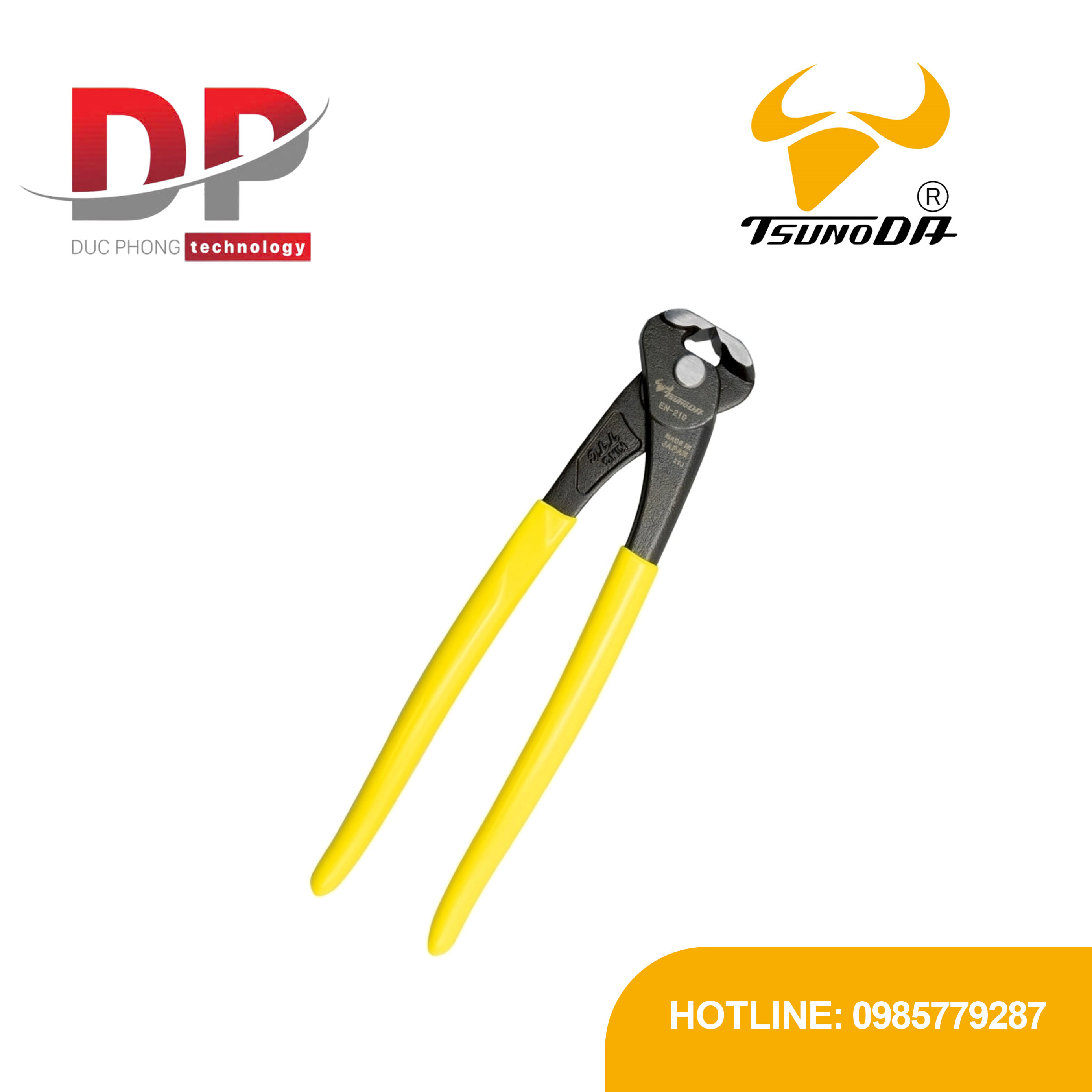 Kìm cua 8.5 inch Tsunoda EN-210 | Kìm tổng hợp Nhật Bản chính hãng