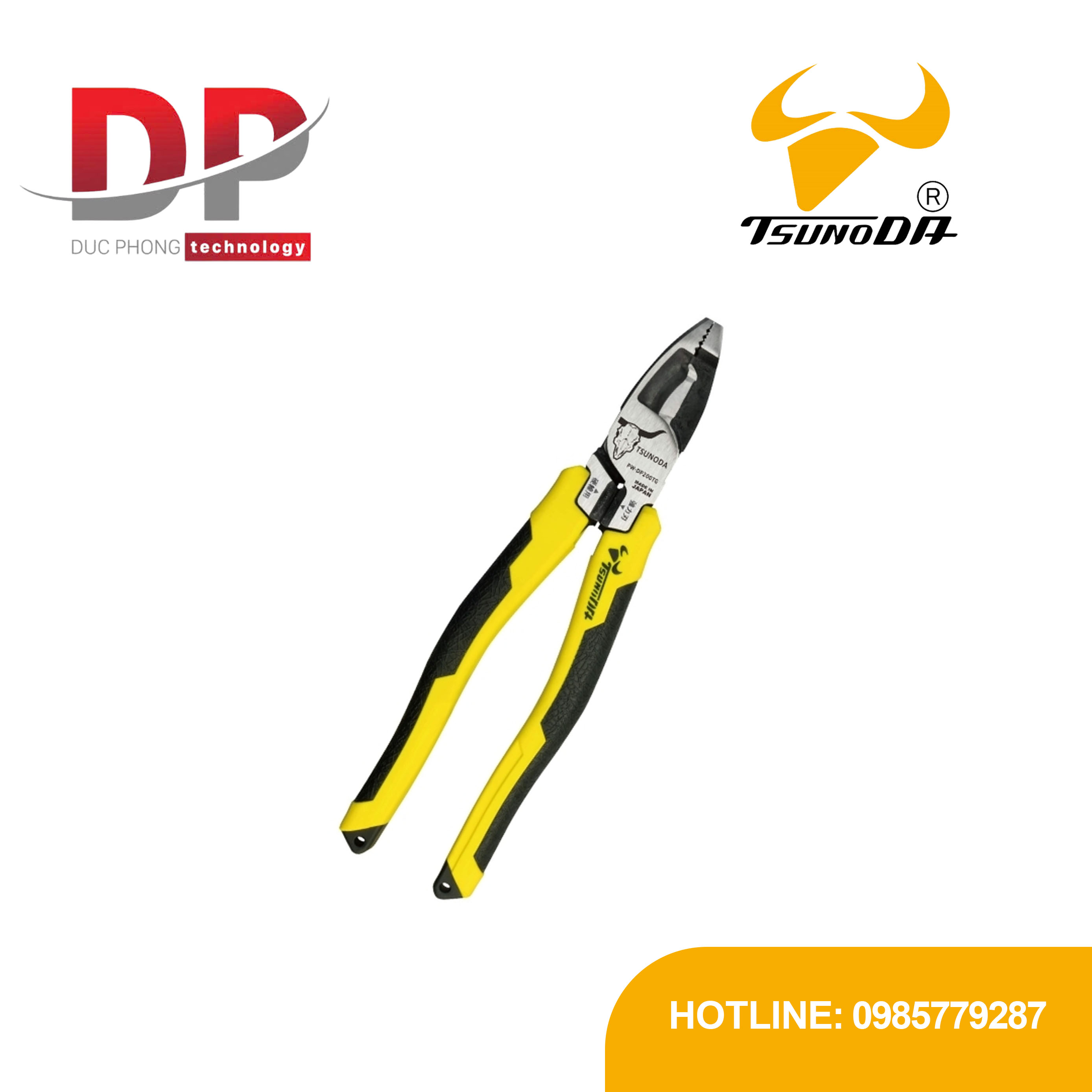 Kìm điện đa năng tác động mạnh Tsunoda PW-DP200TG