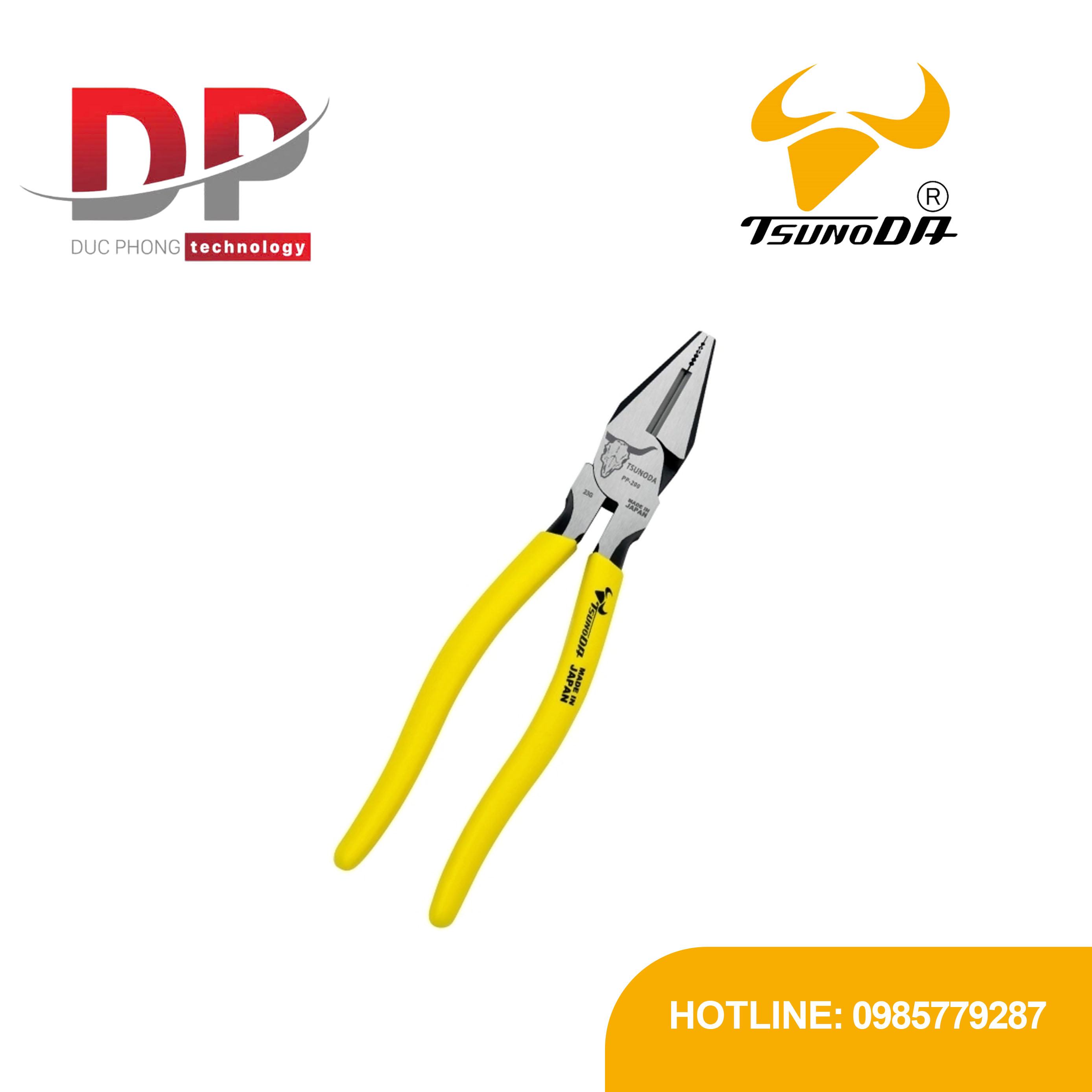 Kìm điện đa năng Tsunoda PP-200 210mm Nhật Bản