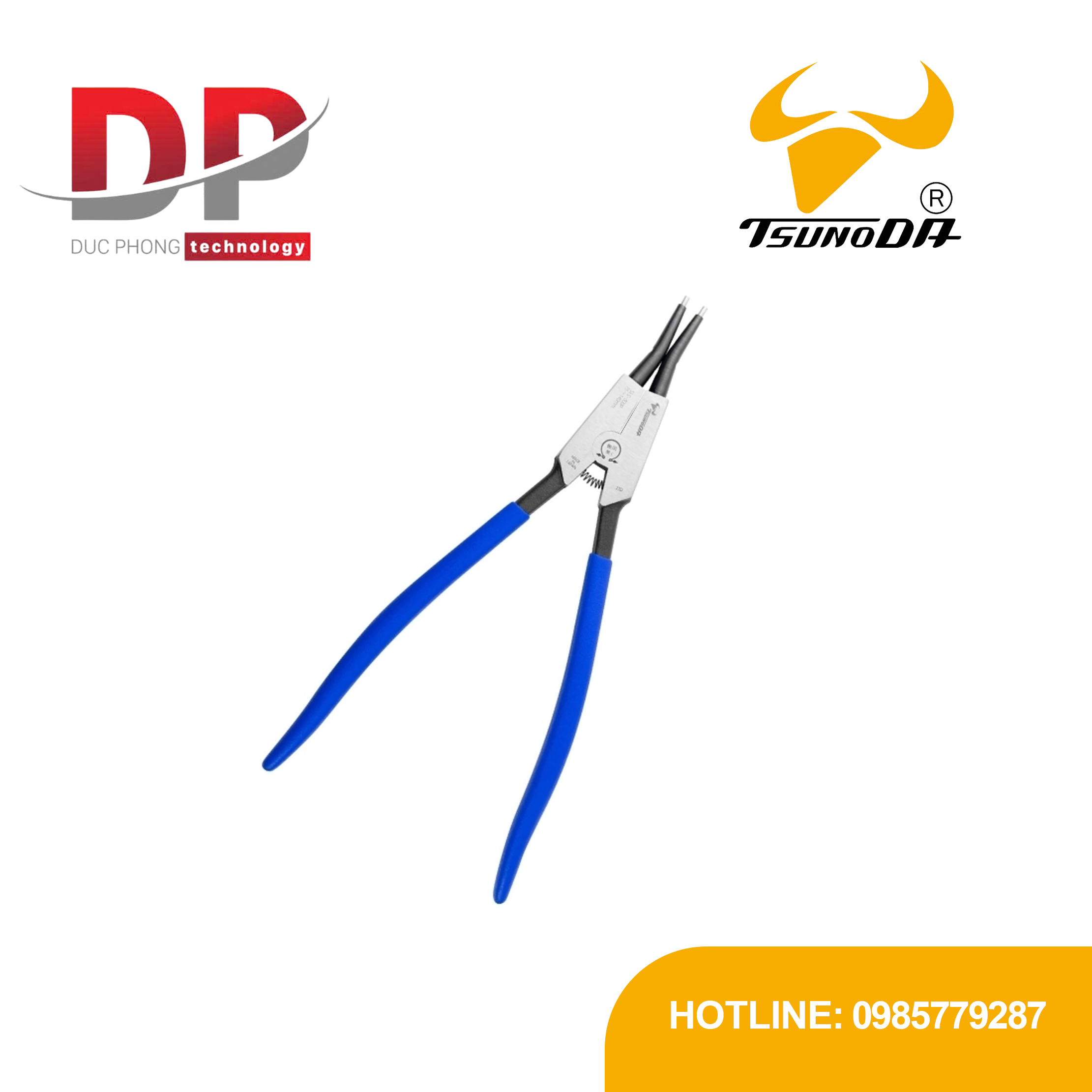 Kìm mở phe ngoài mũi thẳng Tsunoda SES-300P 12 inch, phi 3.0 mm