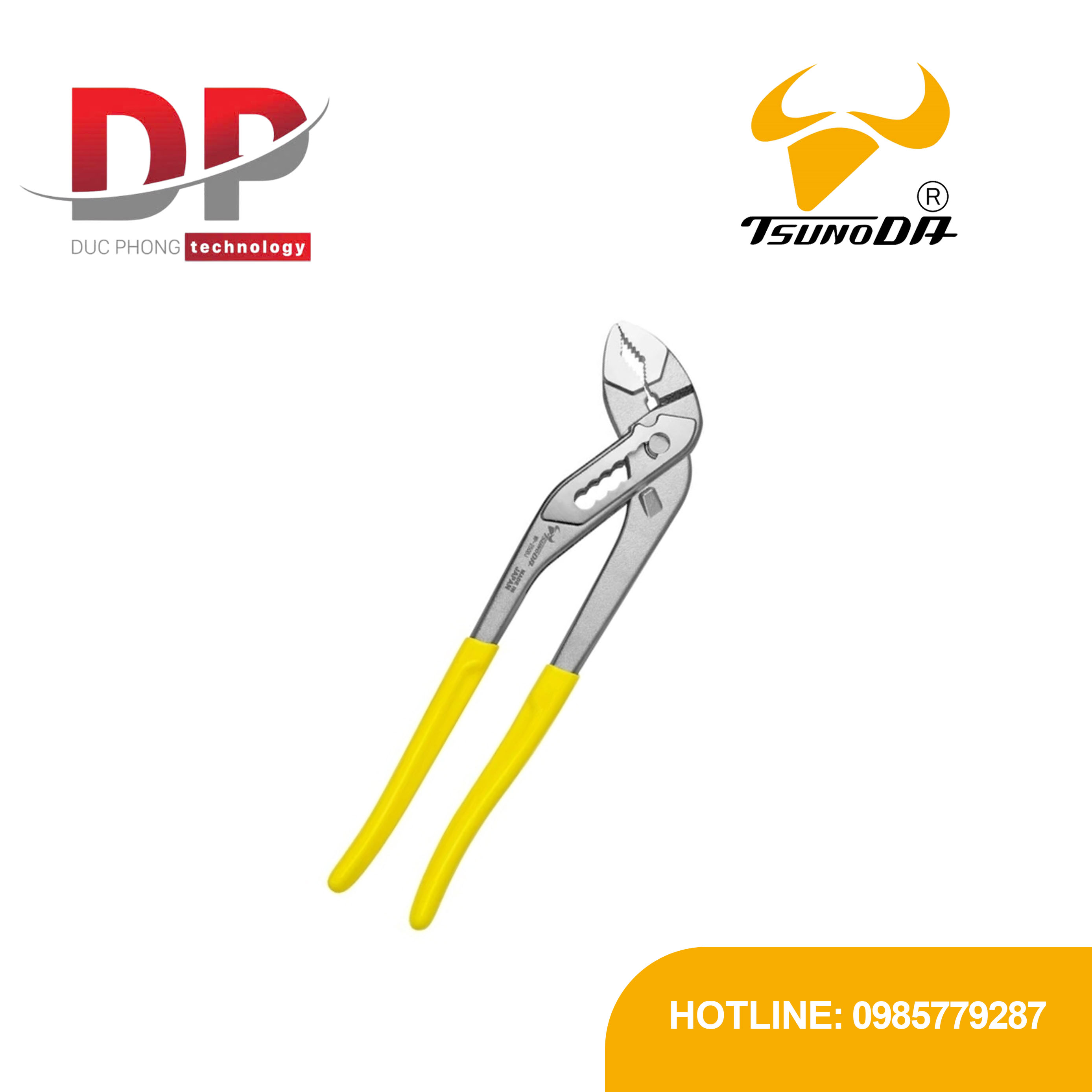 Kìm mỏ quạ khớp hộp Tsunoda WP-250BJ 10 inch, 10 nấc, phi56 mm