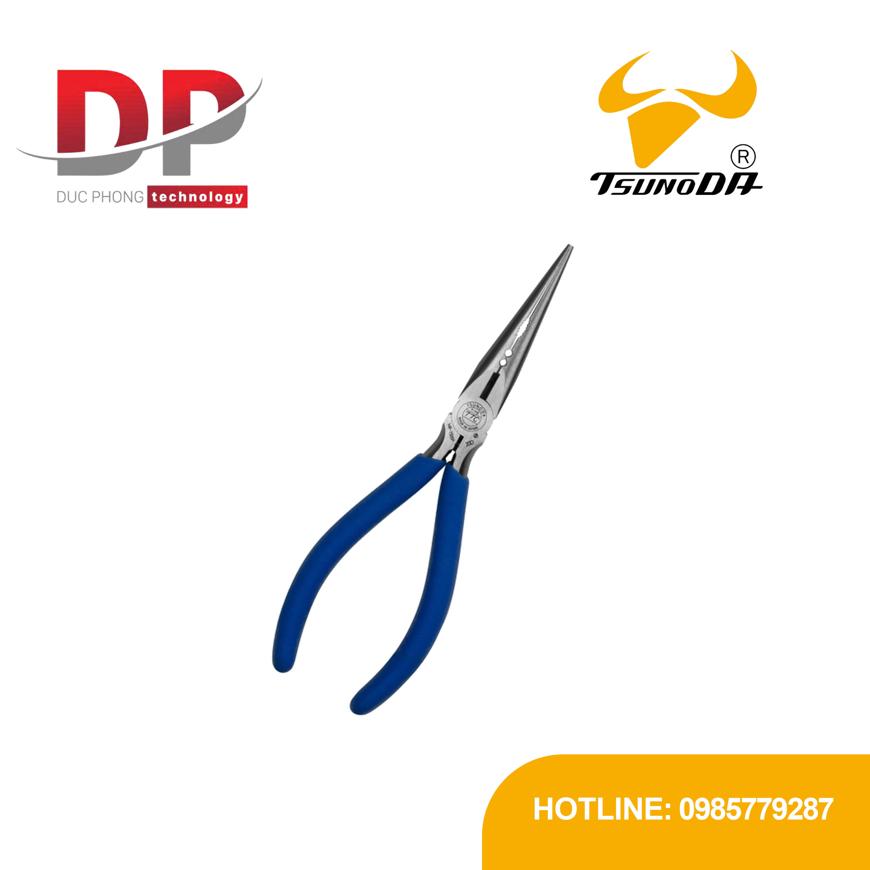 Kìm mũi nhọn đa năng Tsunoda MR-150SP 162mm