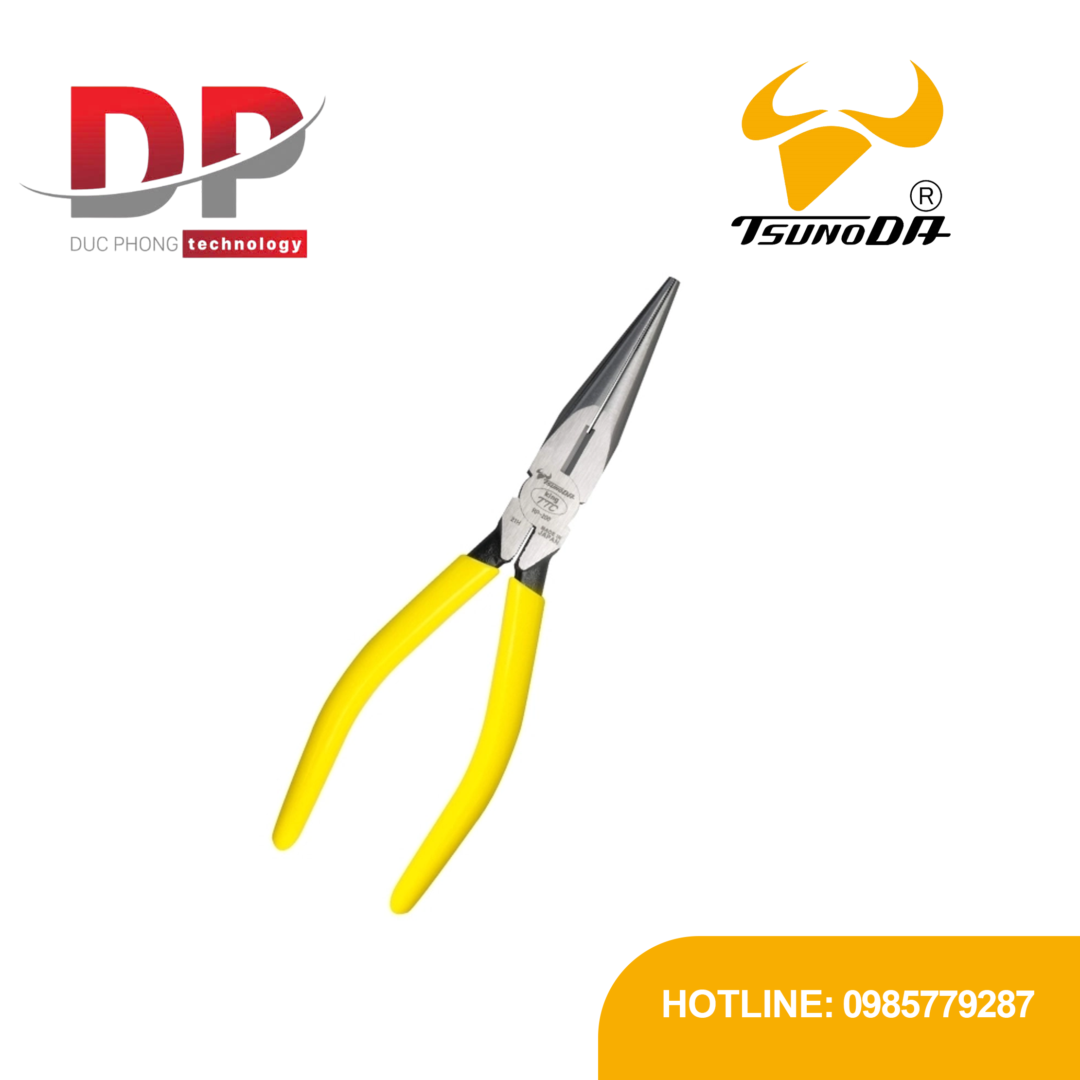 Kìm mũi nhọn mũi dài Tsunoda RP-200 8 inch