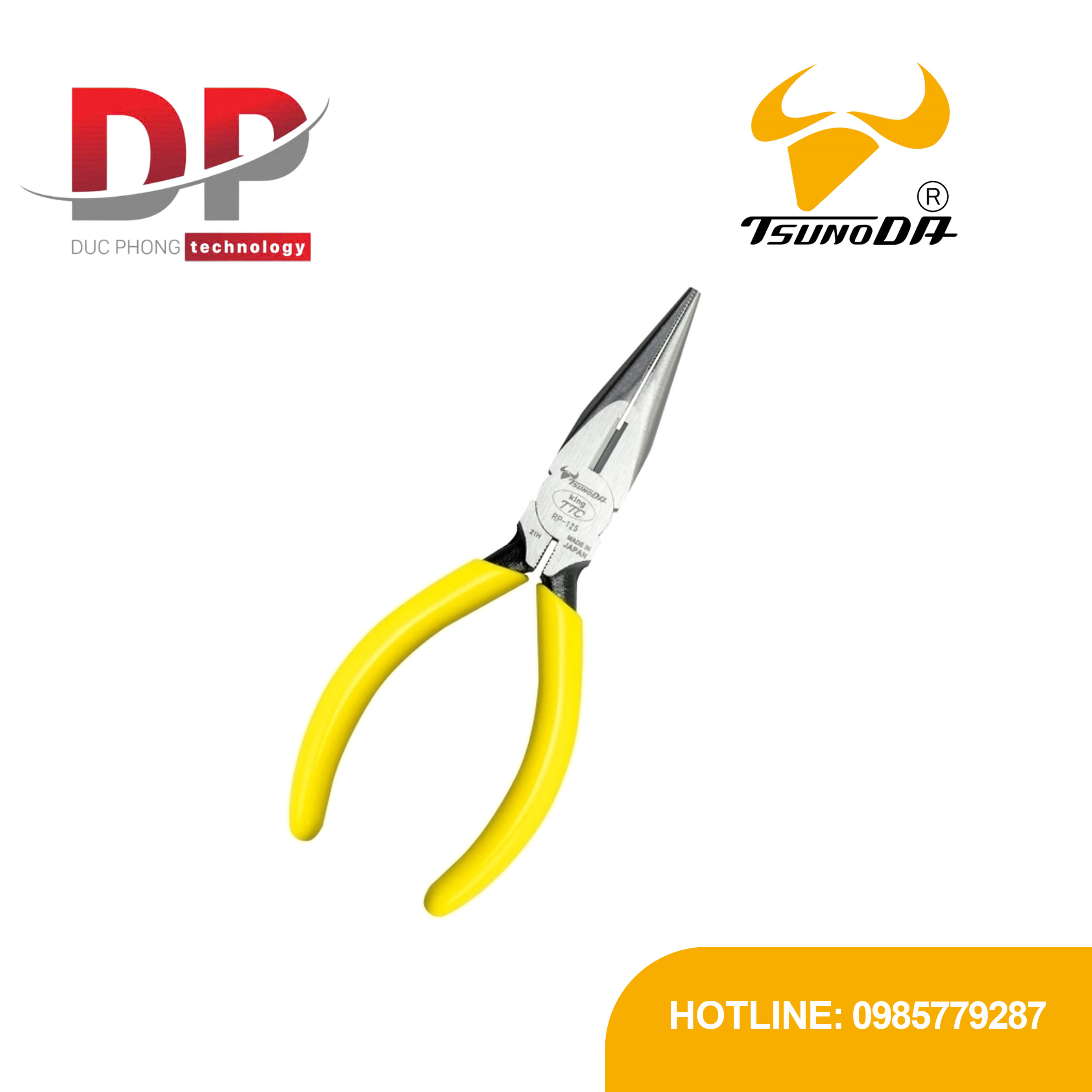 Kìm mũi nhọn Tsunoda RP-125 5 inch Nhật Bản