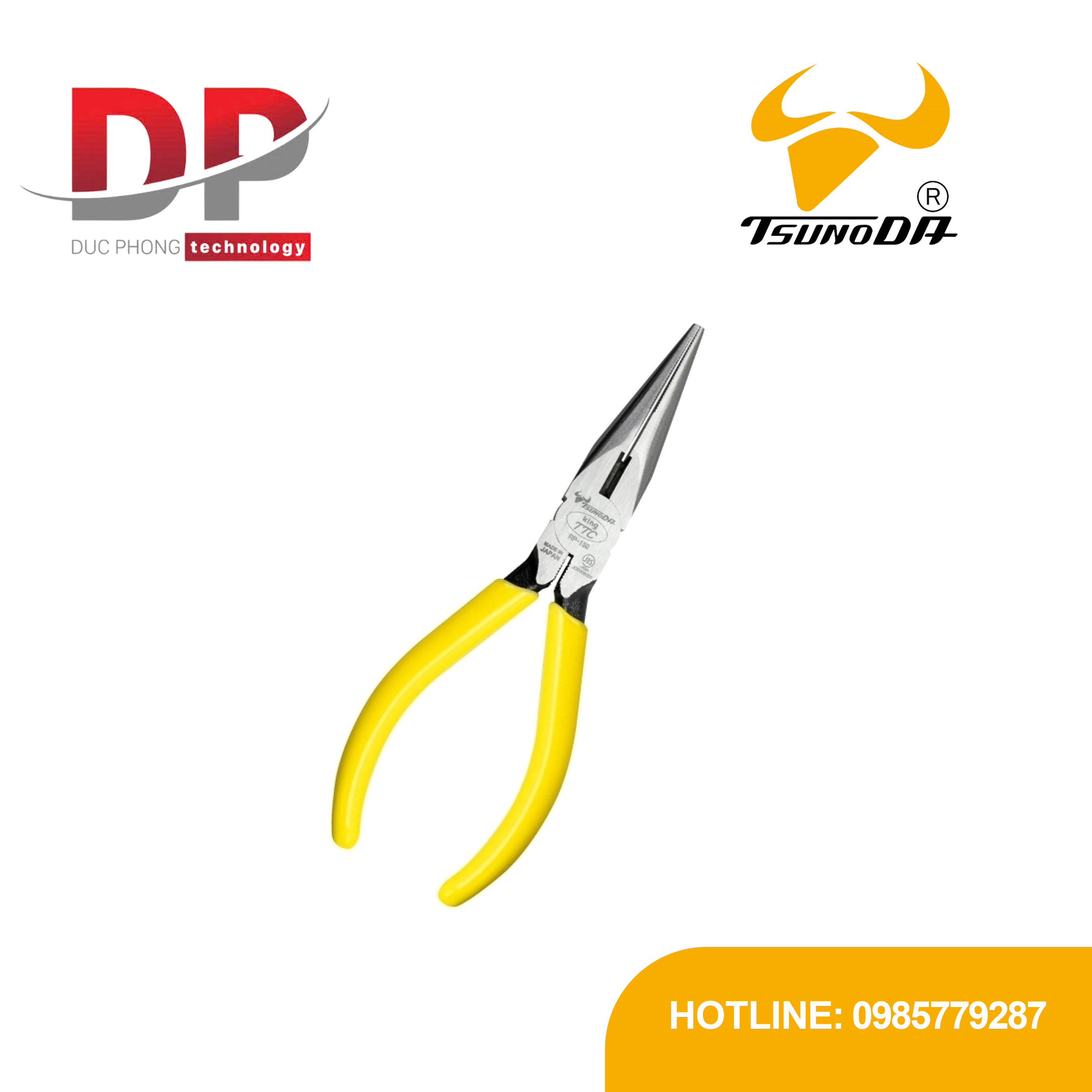 Kìm mũi nhọn Tsunoda RP-150 6 inch Nhật Bản