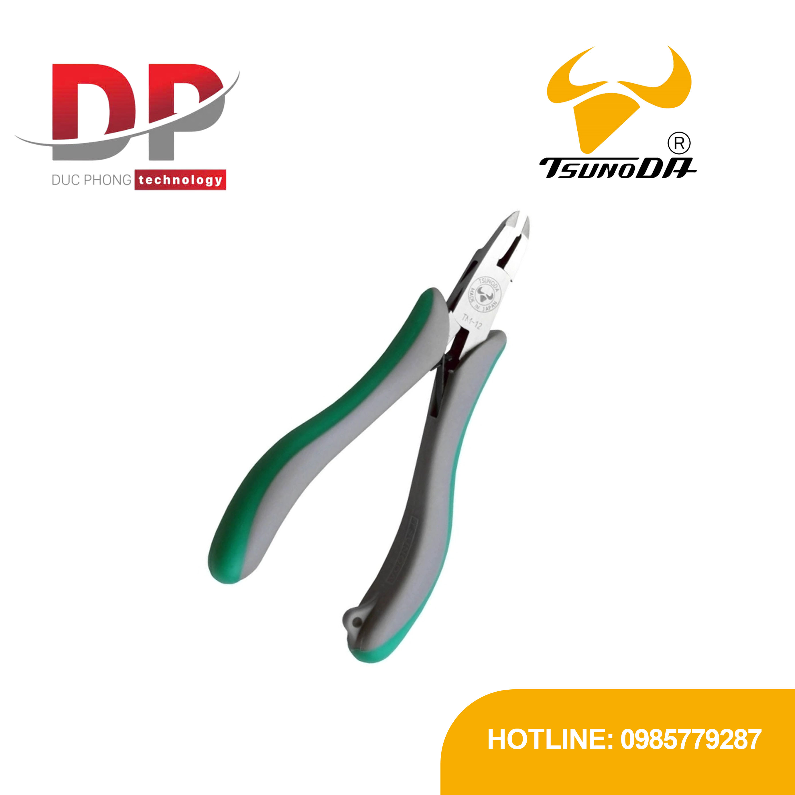 Kìm mũi tròn nhỏ Tsunoda TM-12 4.5 inch (128 mm)