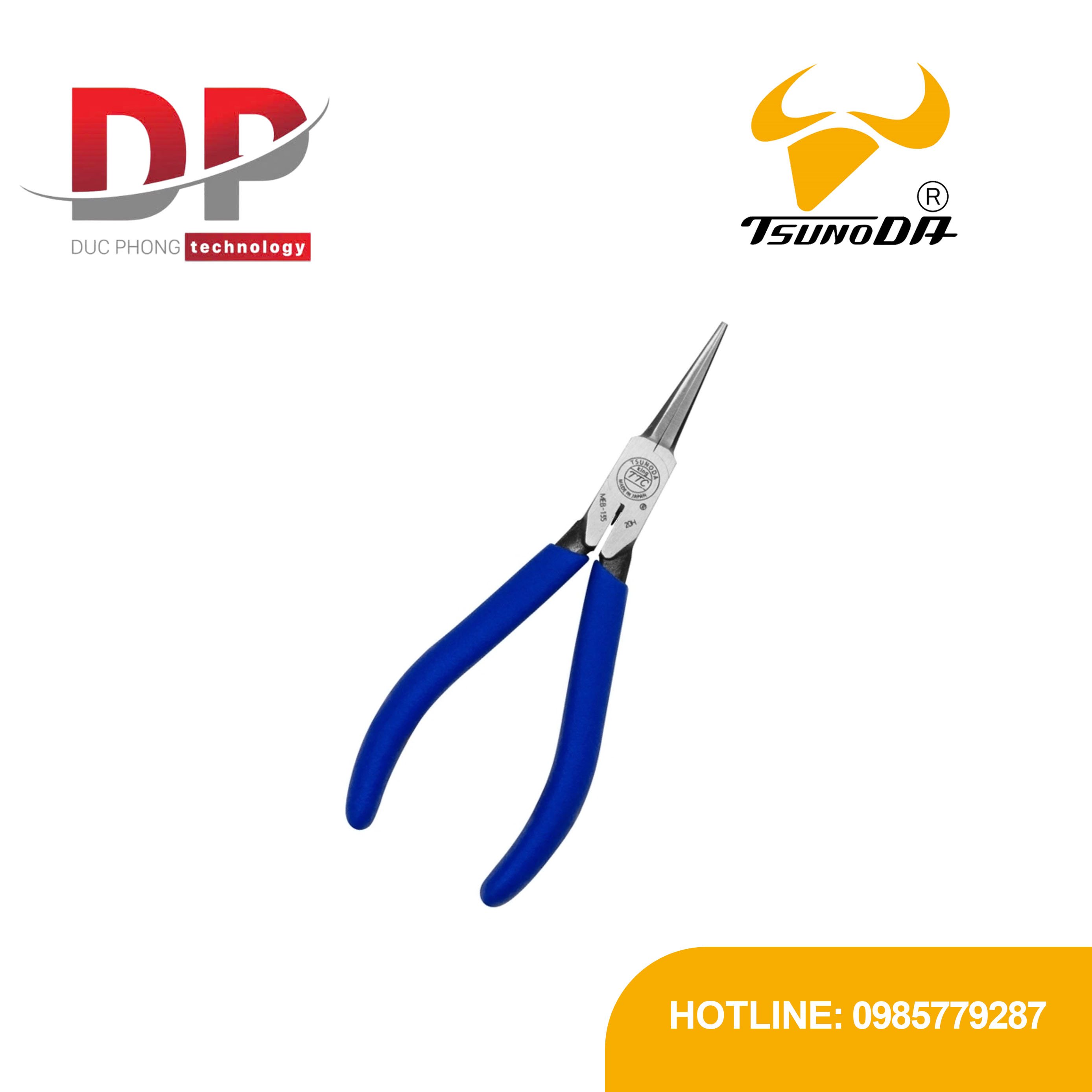 Kìm nhọn mũi dài 135mm Tsunoda MEB-135 | Dụng cụ Nhật Bản