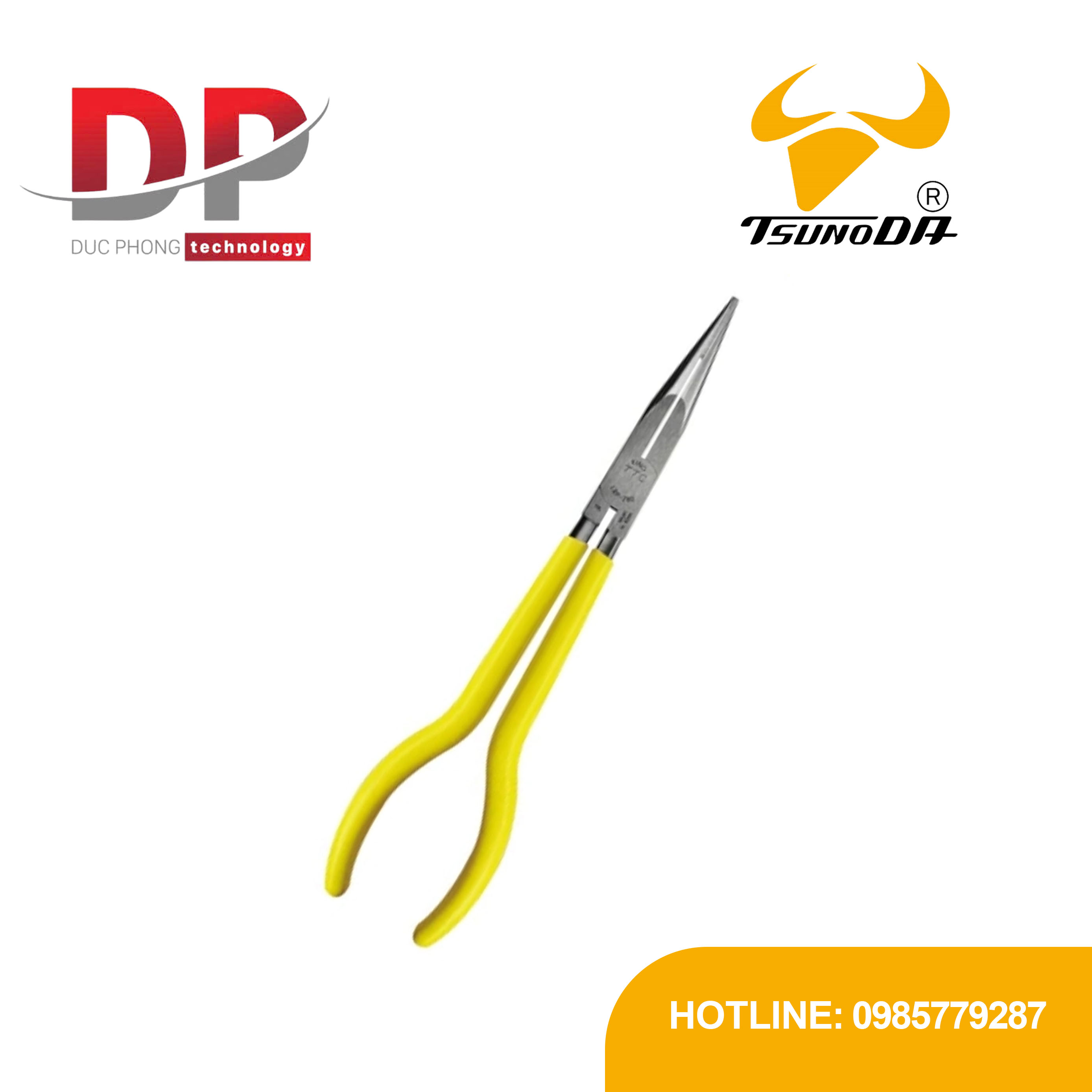 Kìm nhọn mũi thẳng 280mm Tsunoda LRP-280 | Kìm mũi dài Nhật Bản