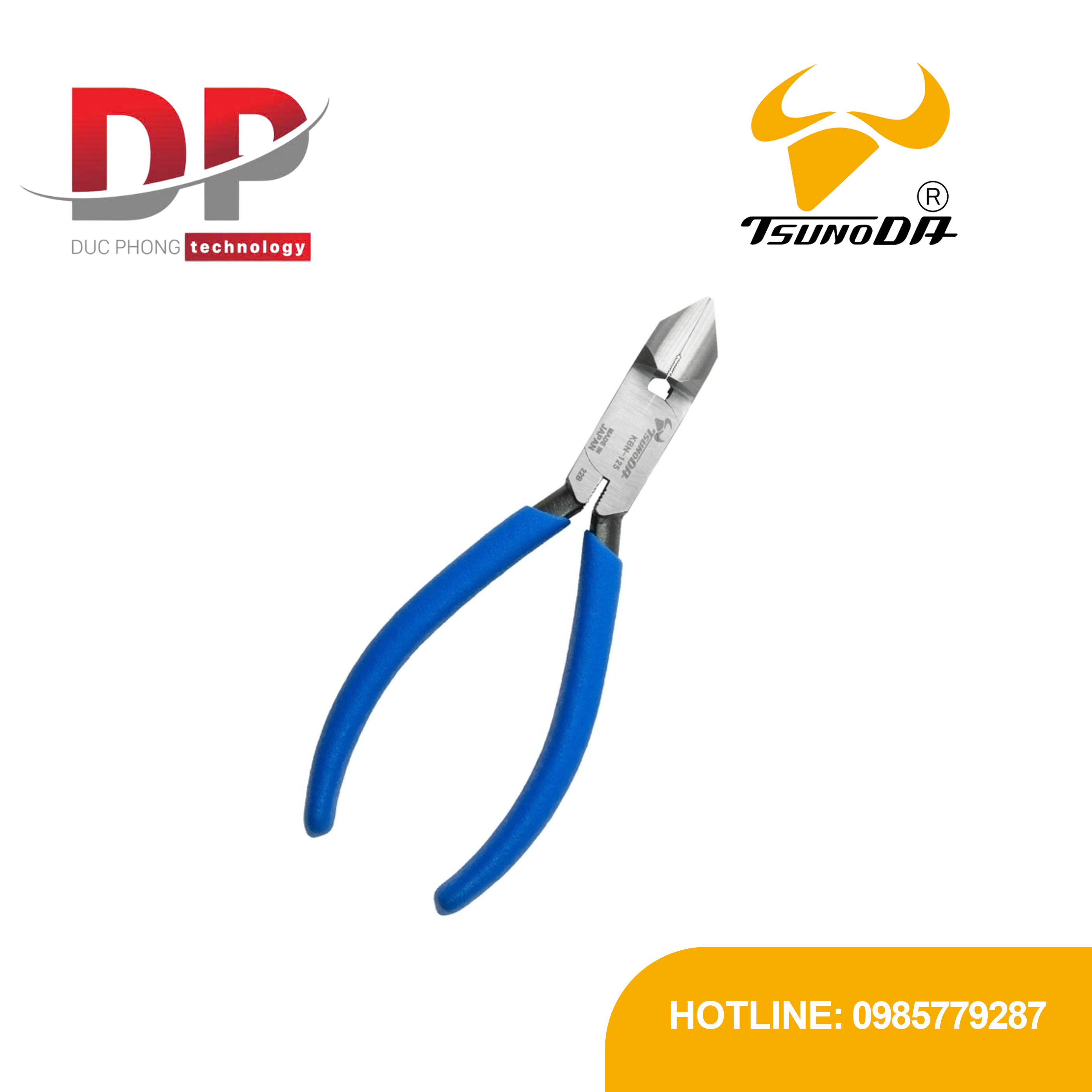 Kìm siết và cắt dây rút nhựa 125mm Tsunoda KBN-125