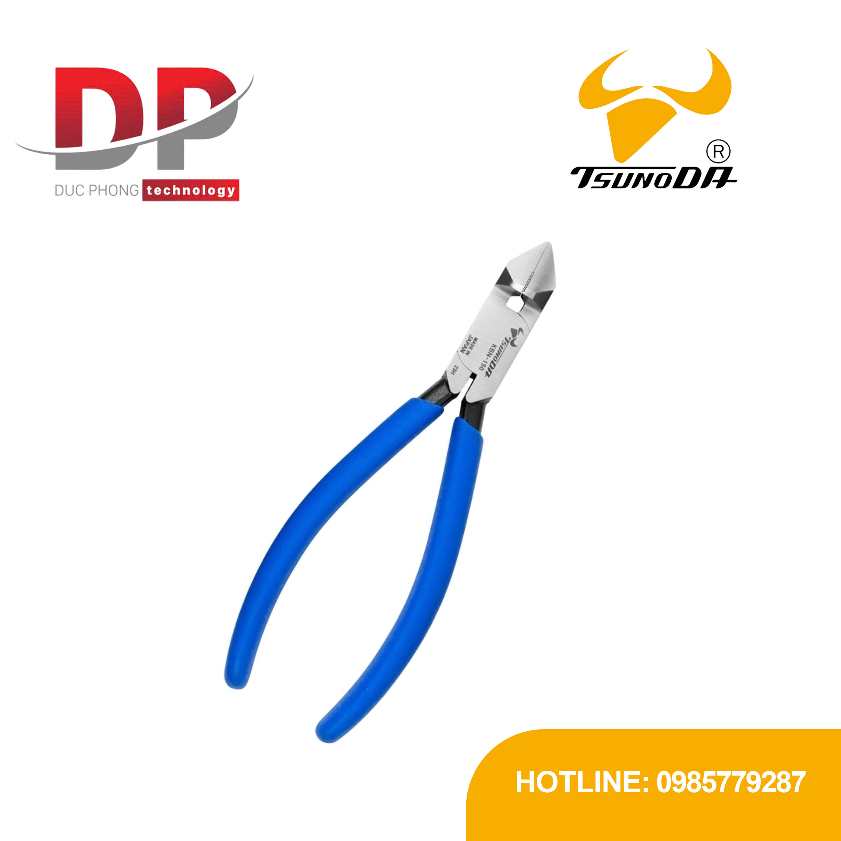 Kìm siết và cắt dây rút nhựa 150mm Tsunoda KBN-150