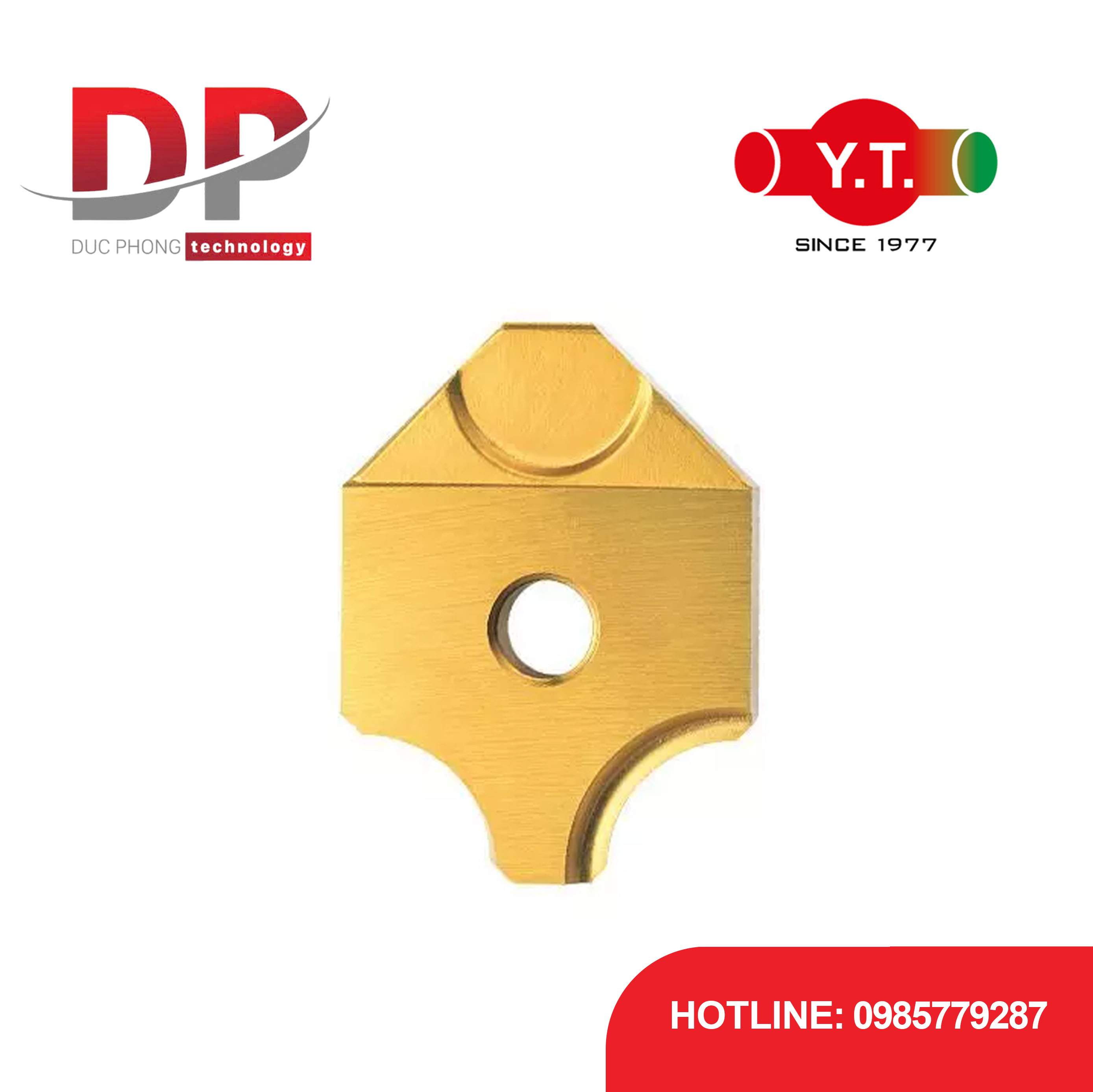 Dao bo góc gắn mảnh YIH TROUN Dòng Chamfer King 15 có góc R1-R10