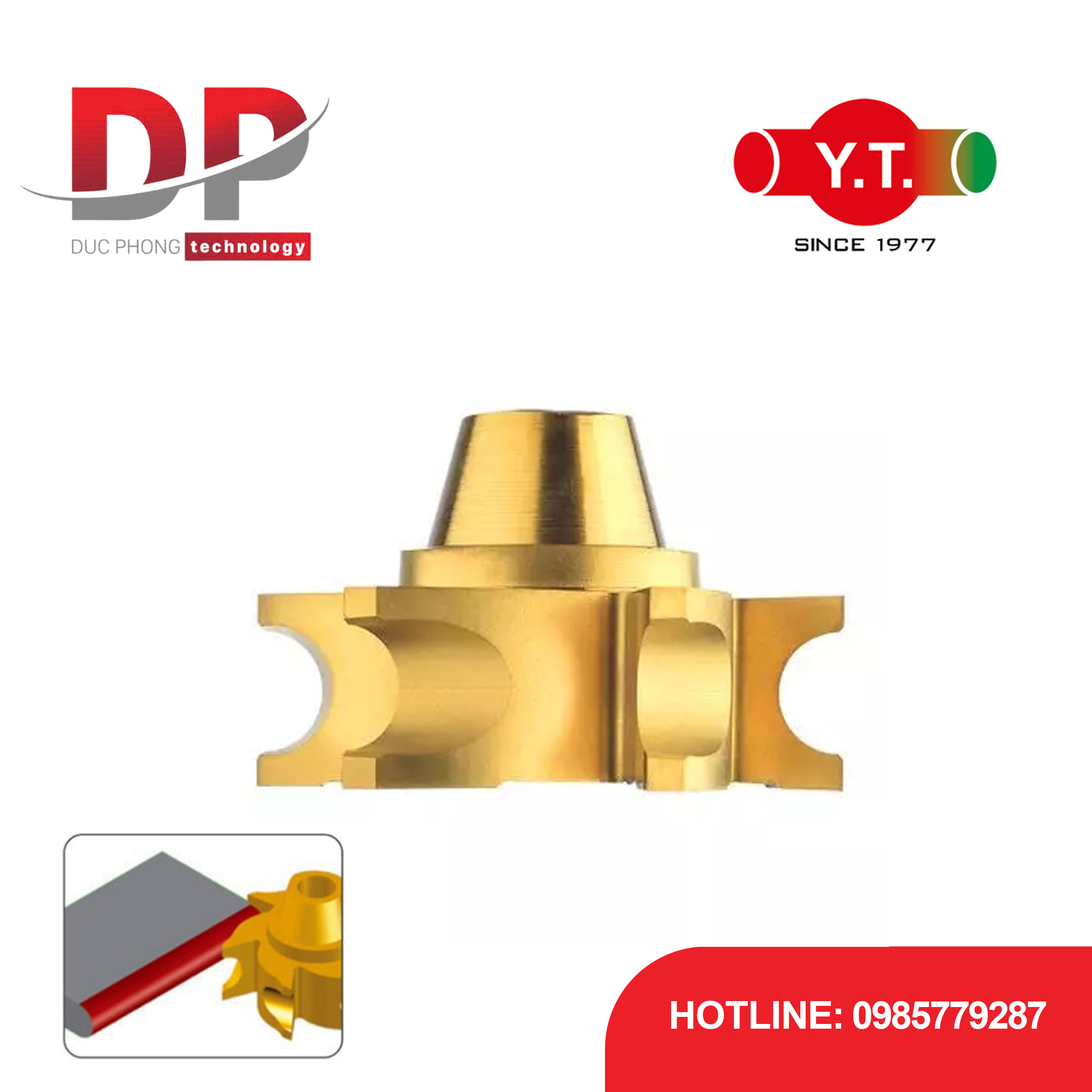 Mảnh dao phay có góc R lõm YIH TROUN UFO 3T