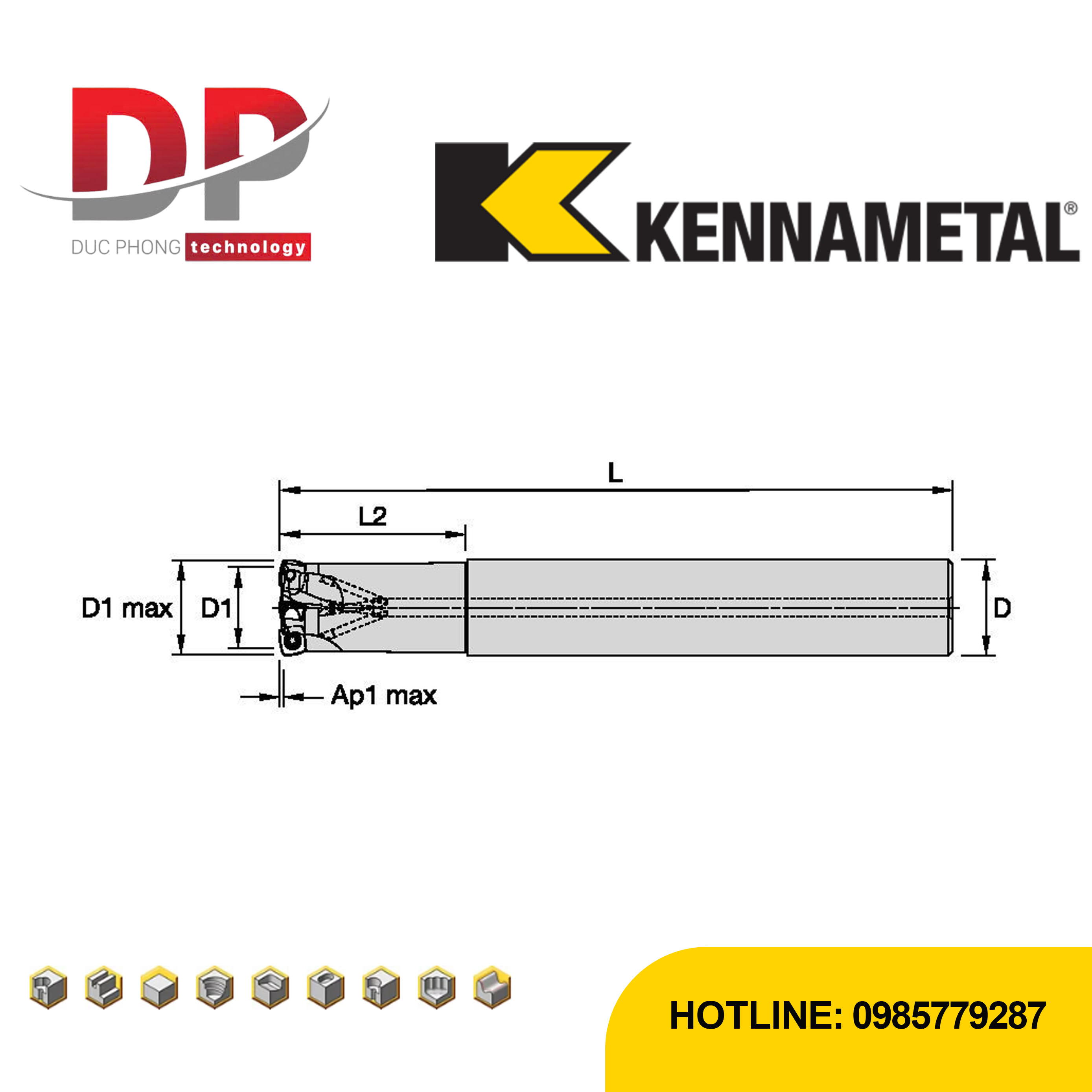 Thông số dao phay kennametal