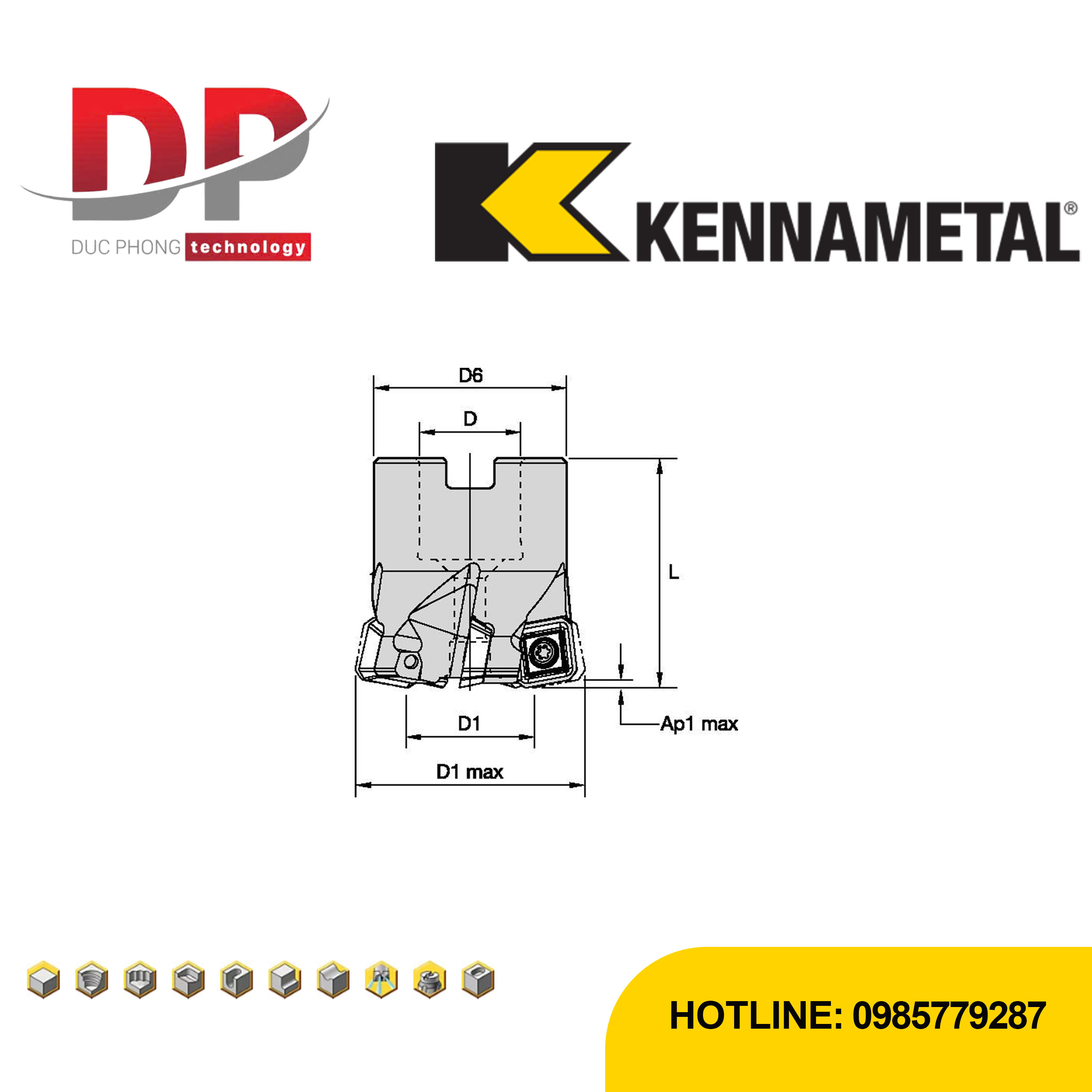 Thông số dao phay kennametal