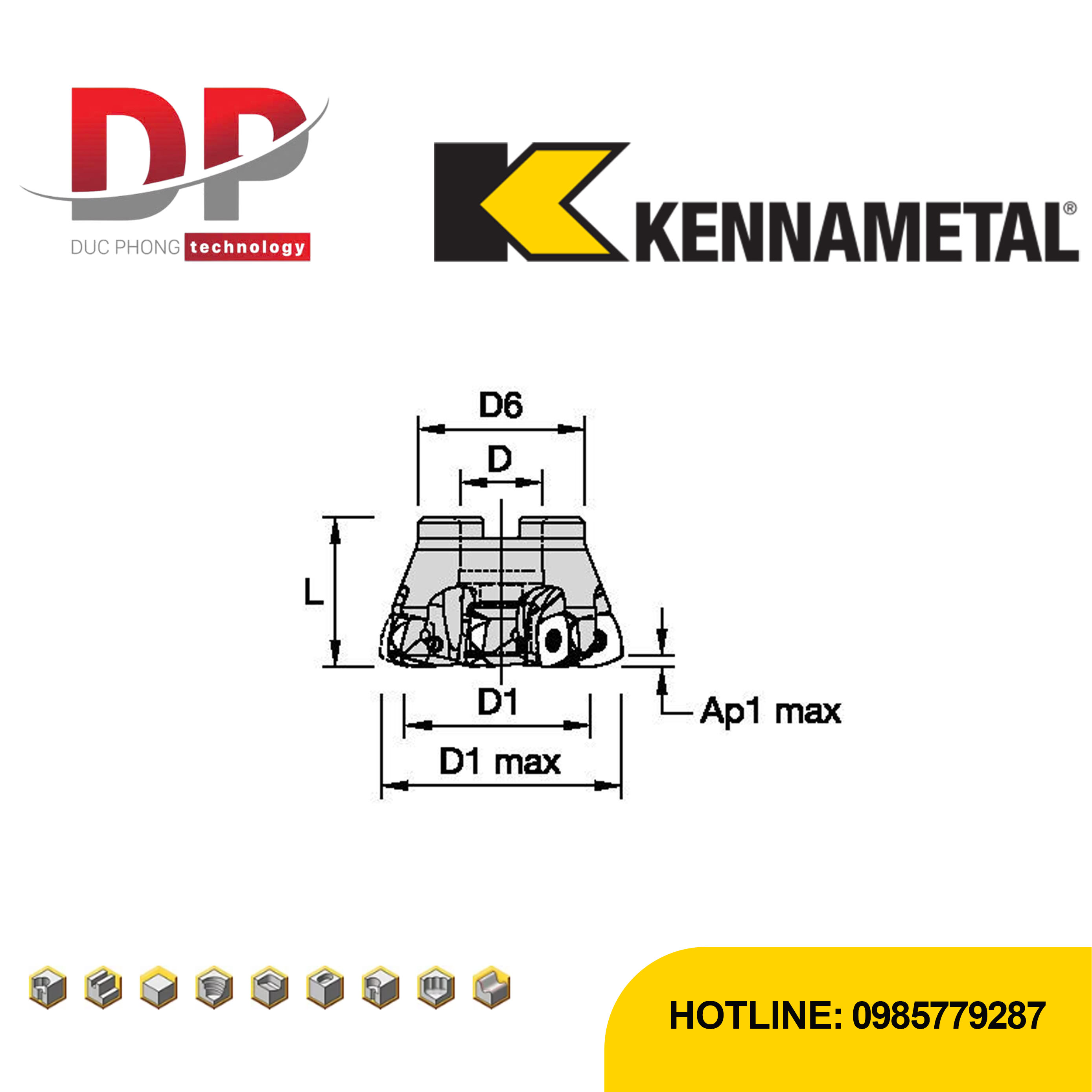 Thông số dao phay kennametal