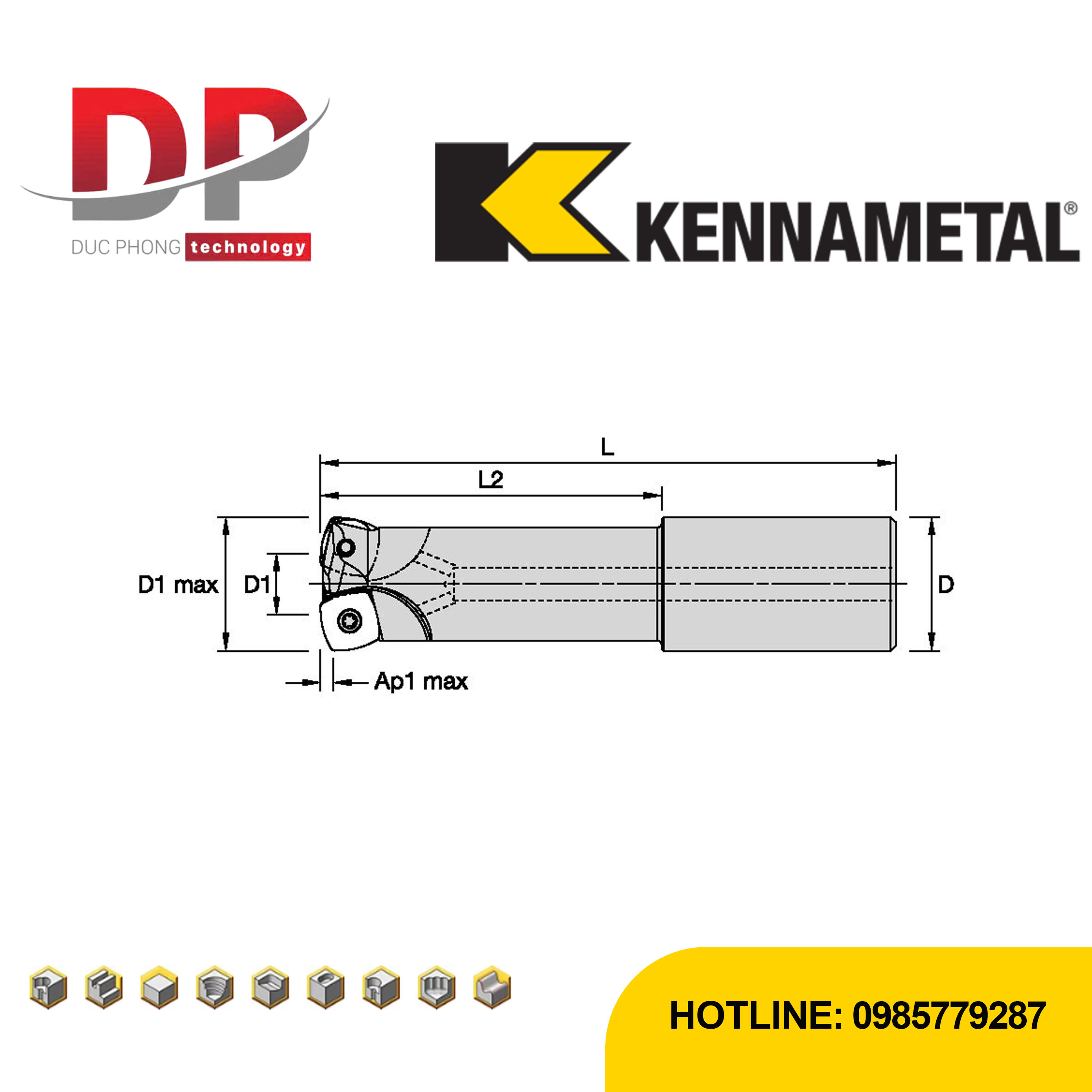 Thông số dao phay kennametal