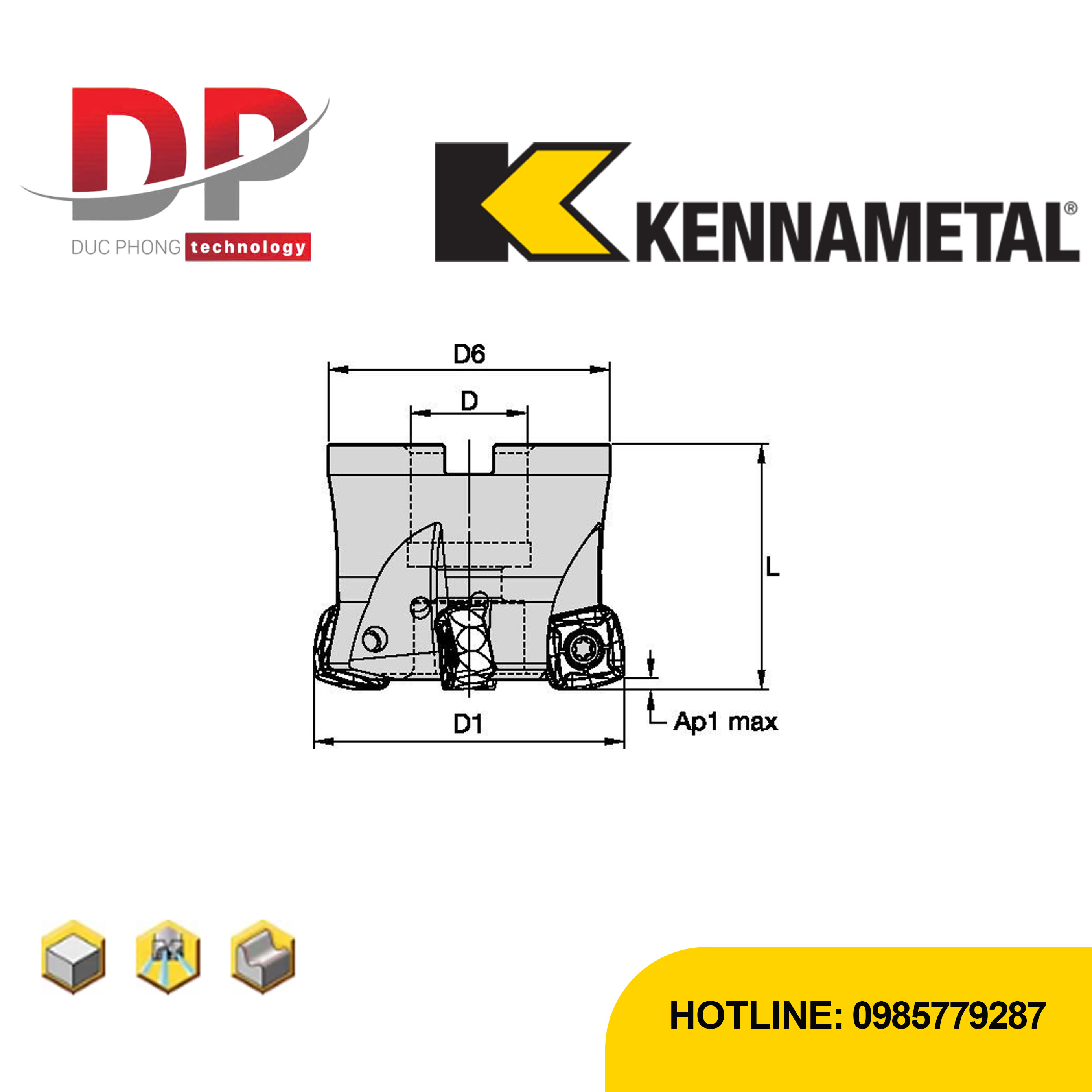 Thông số dao phay kennametal
