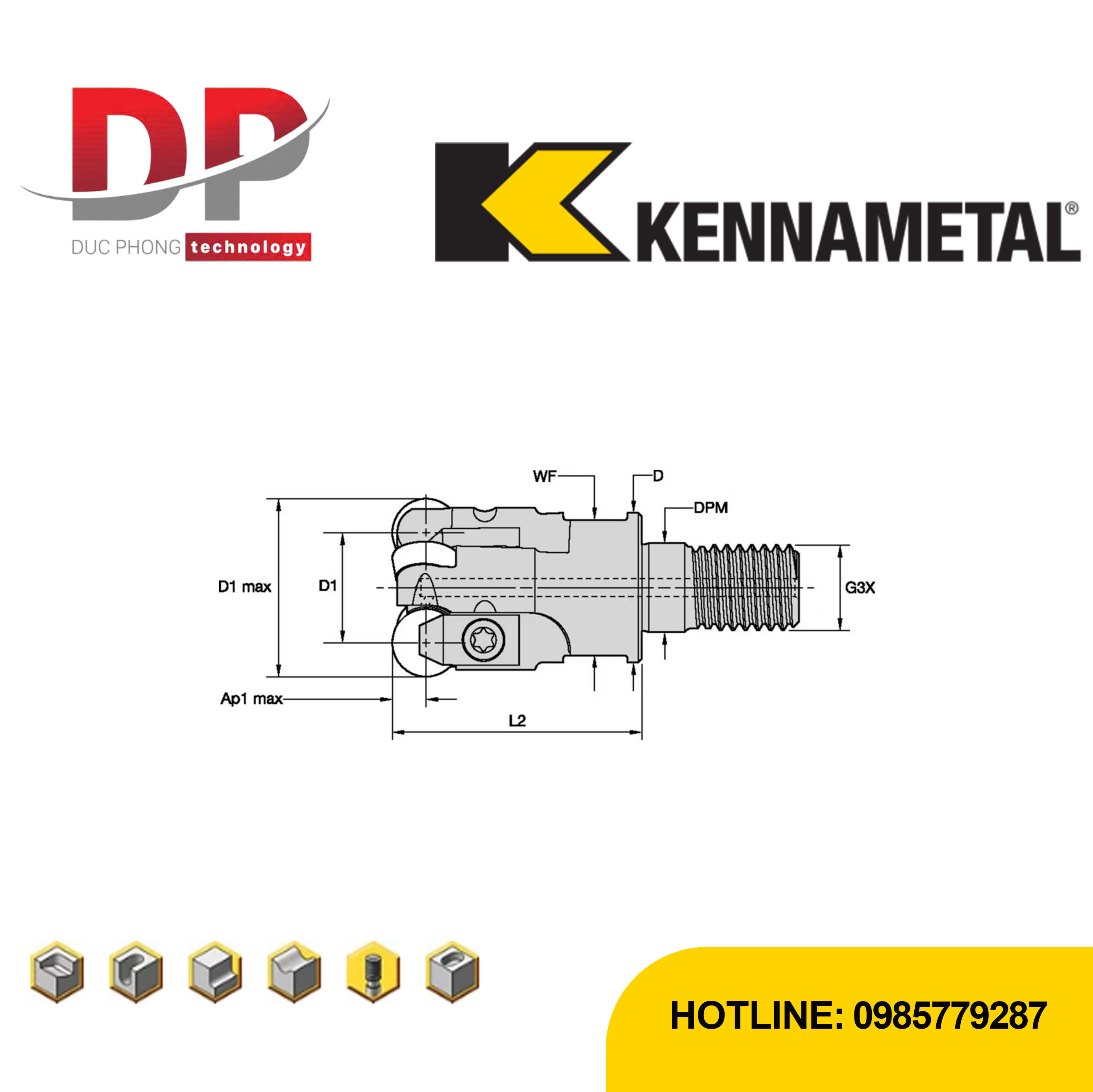 Thông số dao phay kennametal