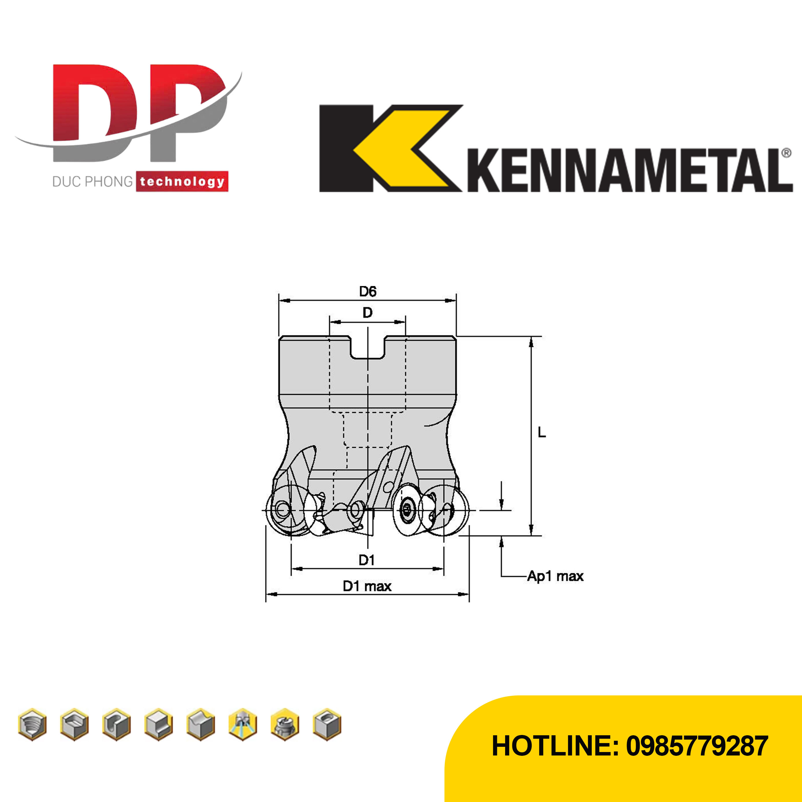 Thông số dao phay kennametal